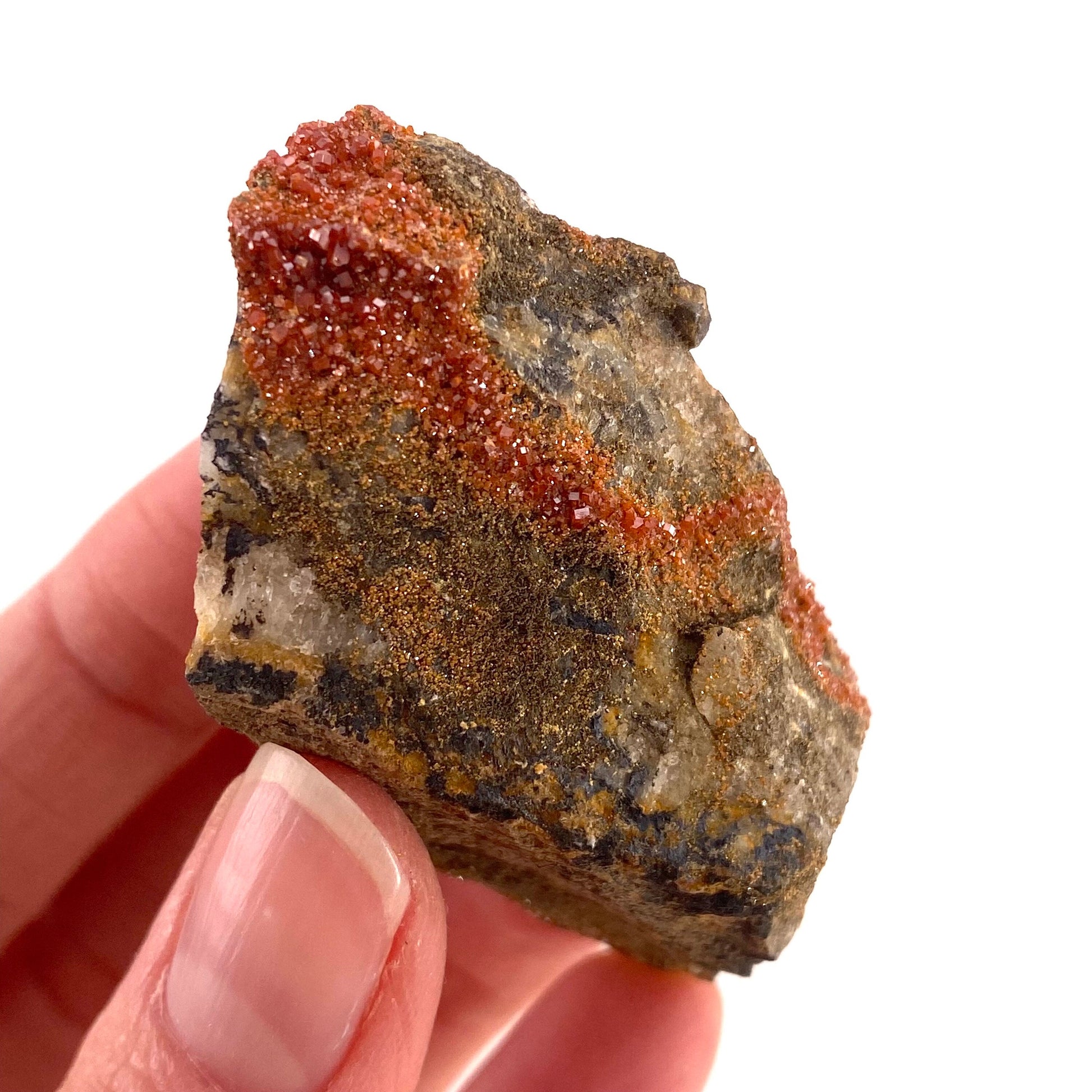Vanadinite Crystal (Arizona, USA), raw vanadinite, vanadinite specimen