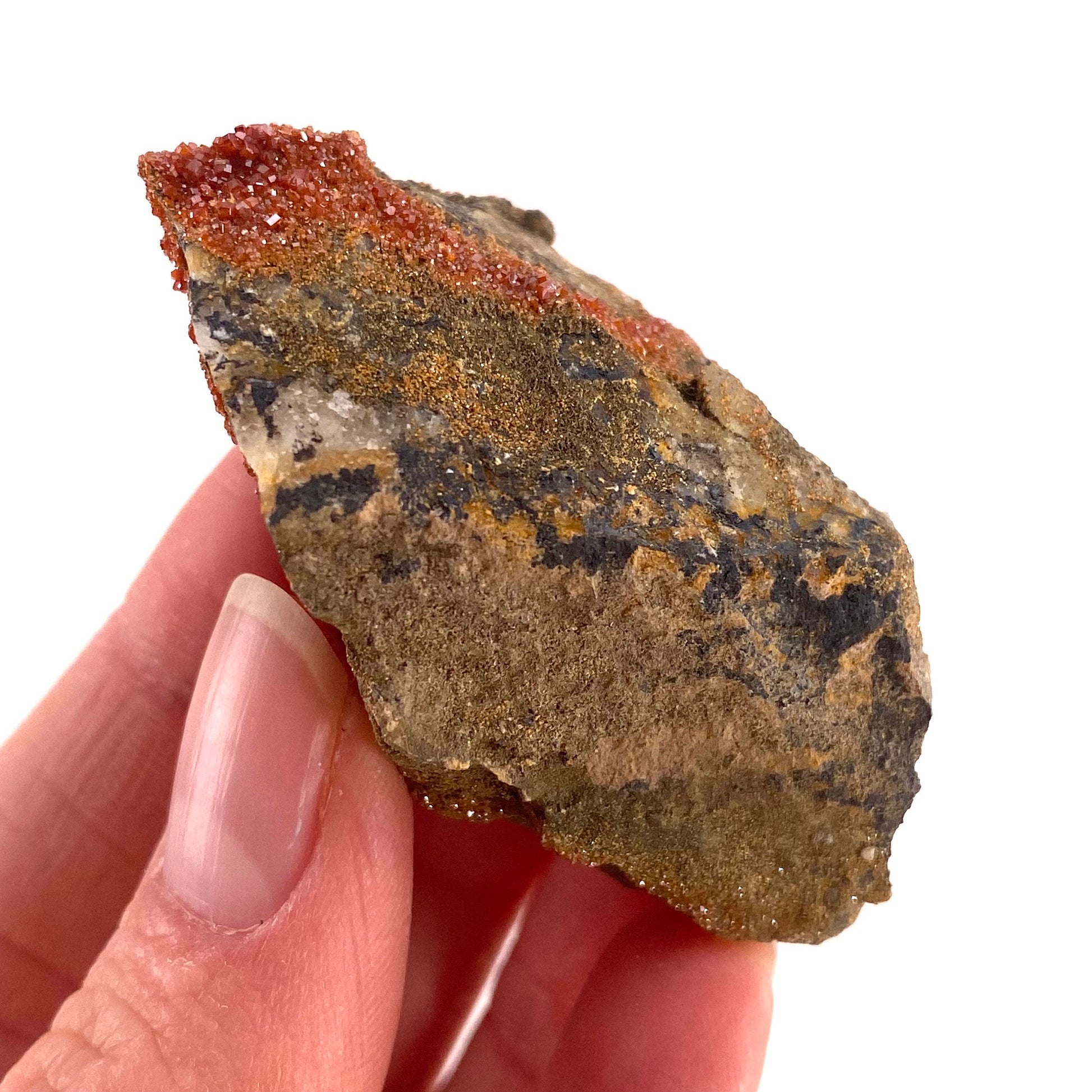 Vanadinite Crystal (Arizona, USA), raw vanadinite, vanadinite specimen