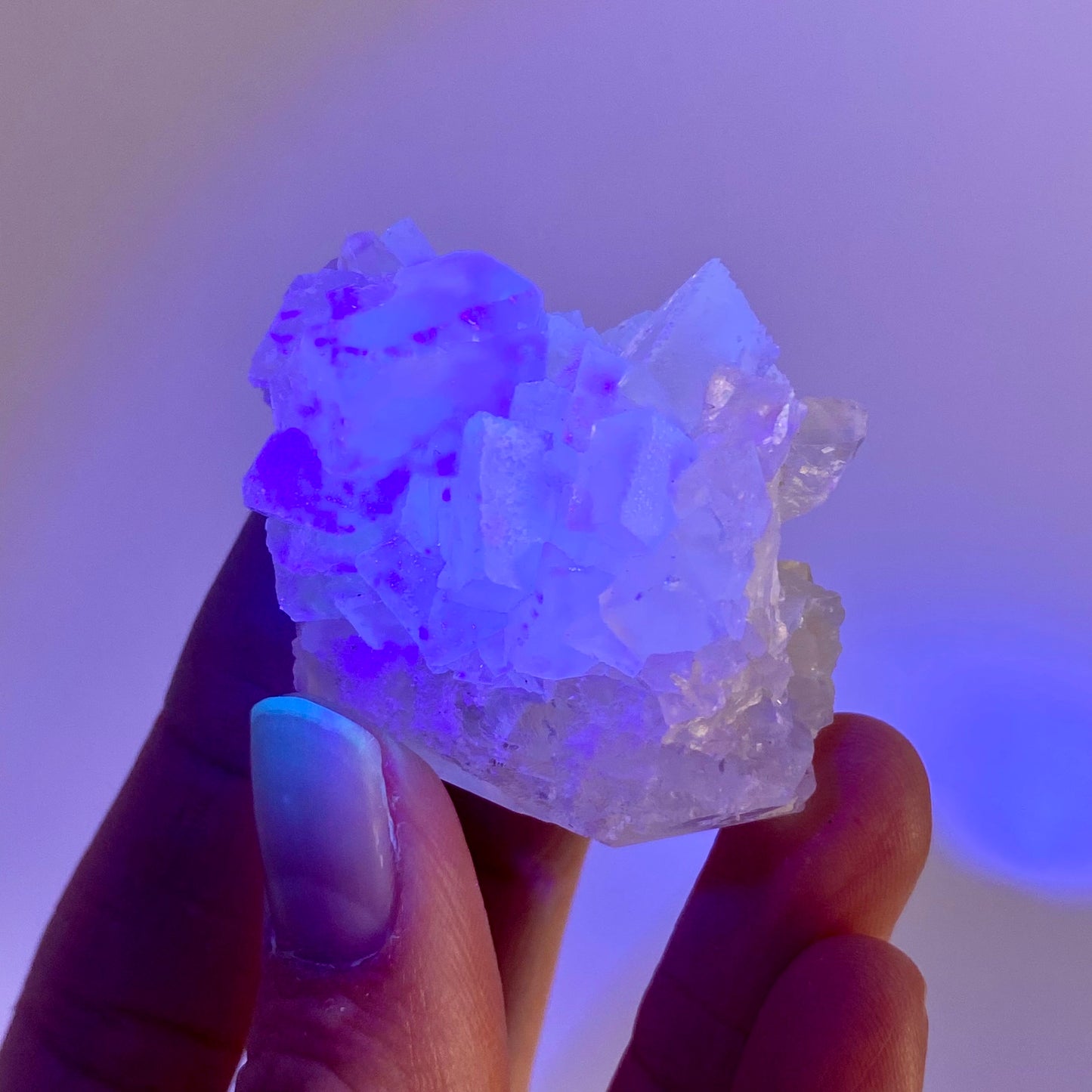 Fluorescent Calcite (Indonesia) | UV-reactive calcite, yellow calcite, calcite crystal, UV reactive crystal, crystals