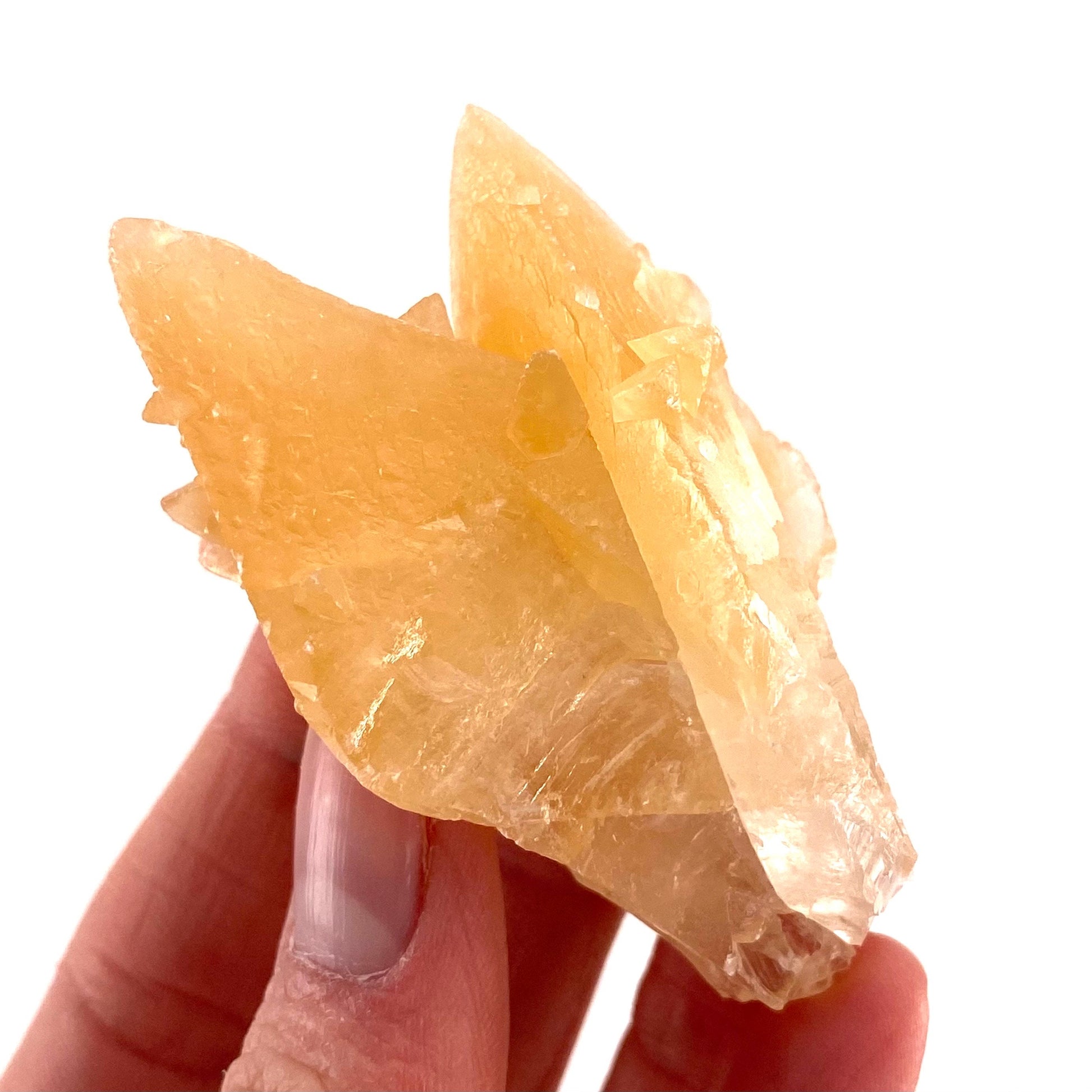 Fluorescent & Phosphorescent Calcite (Indonesia) | UV-reactive calcite, yellow calcite, calcite crystal, UV reactive crystal, crystals