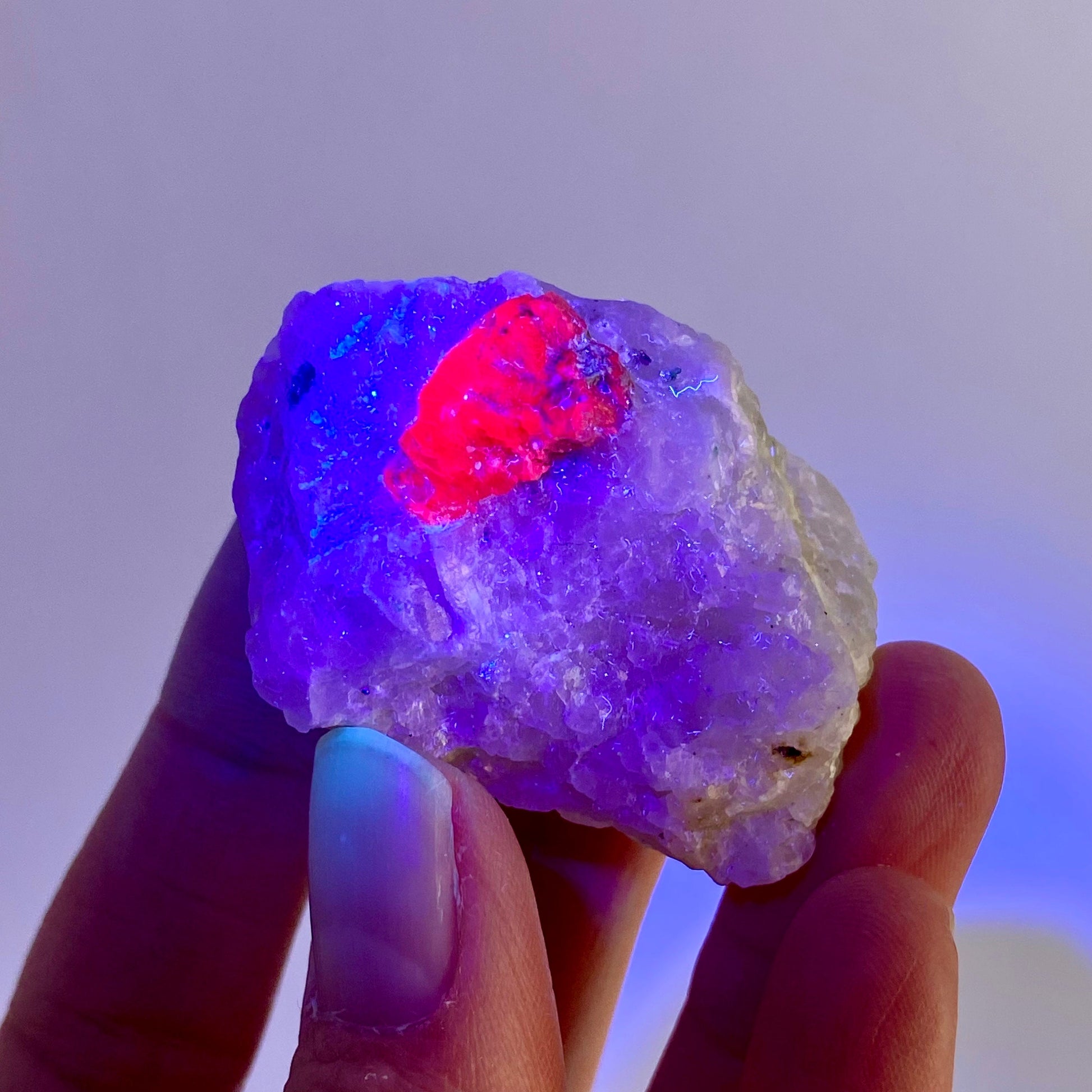 Natural Ruby on Matrix (Pakistan) | UV reactive ruby, natural red ruby, red ruby, authentic ruby, corundum var. ruby, mineral specimen