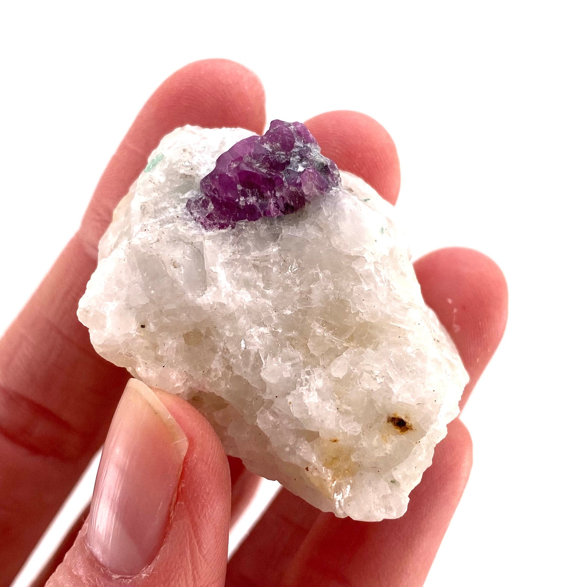 Natural Ruby on Matrix (Pakistan) | UV reactive ruby, natural red ruby, red ruby, authentic ruby, corundum var. ruby, mineral specimen
