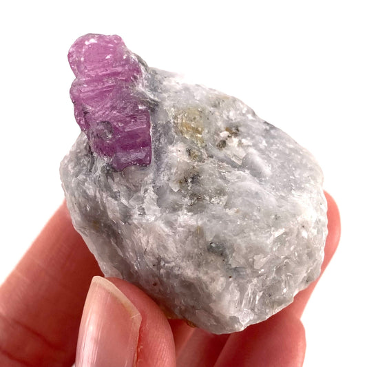 Natural Ruby on Matrix (Pakistan) | UV reactive ruby, natural red ruby, red ruby, authentic ruby, corundum var. ruby, mineral specimen