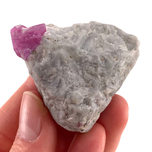 Natural Ruby on Matrix (Pakistan) | UV reactive ruby, natural red ruby, red ruby, authentic ruby, corundum var. ruby, mineral specimen