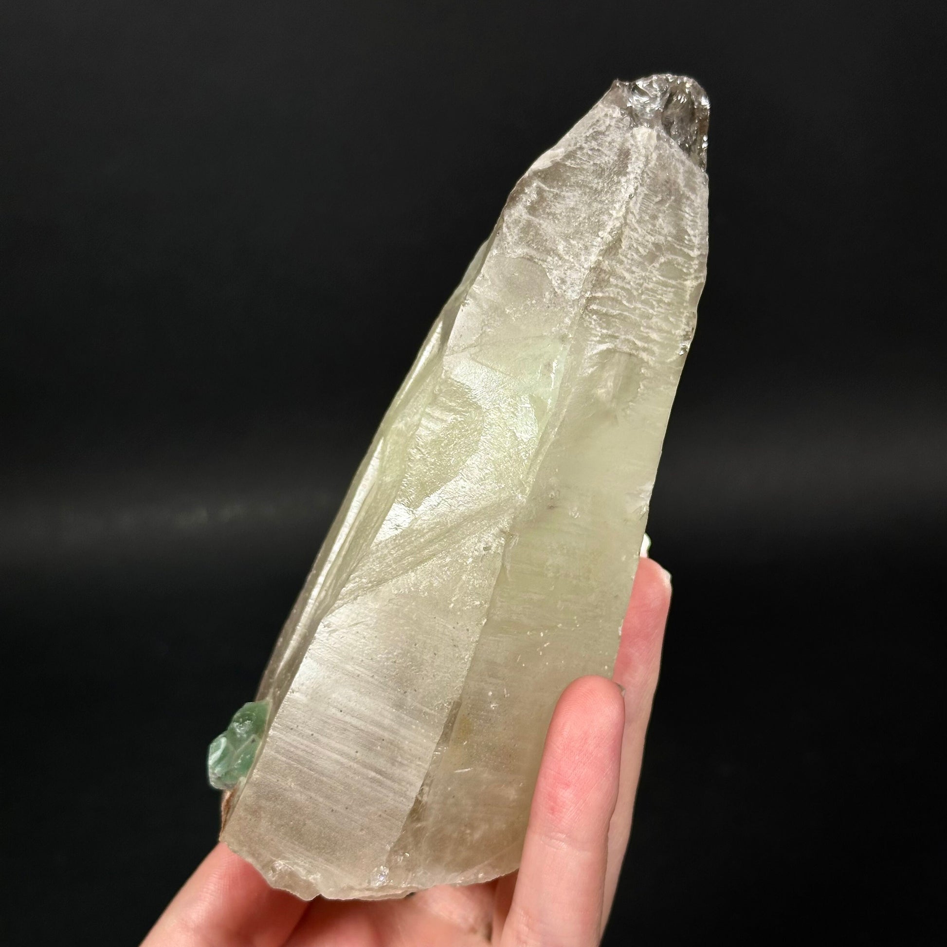 Fluorite on Smoky Quartz (Namibia), green fluorite on quartz, smoky quartz crystal, rare minerals, rare crystals