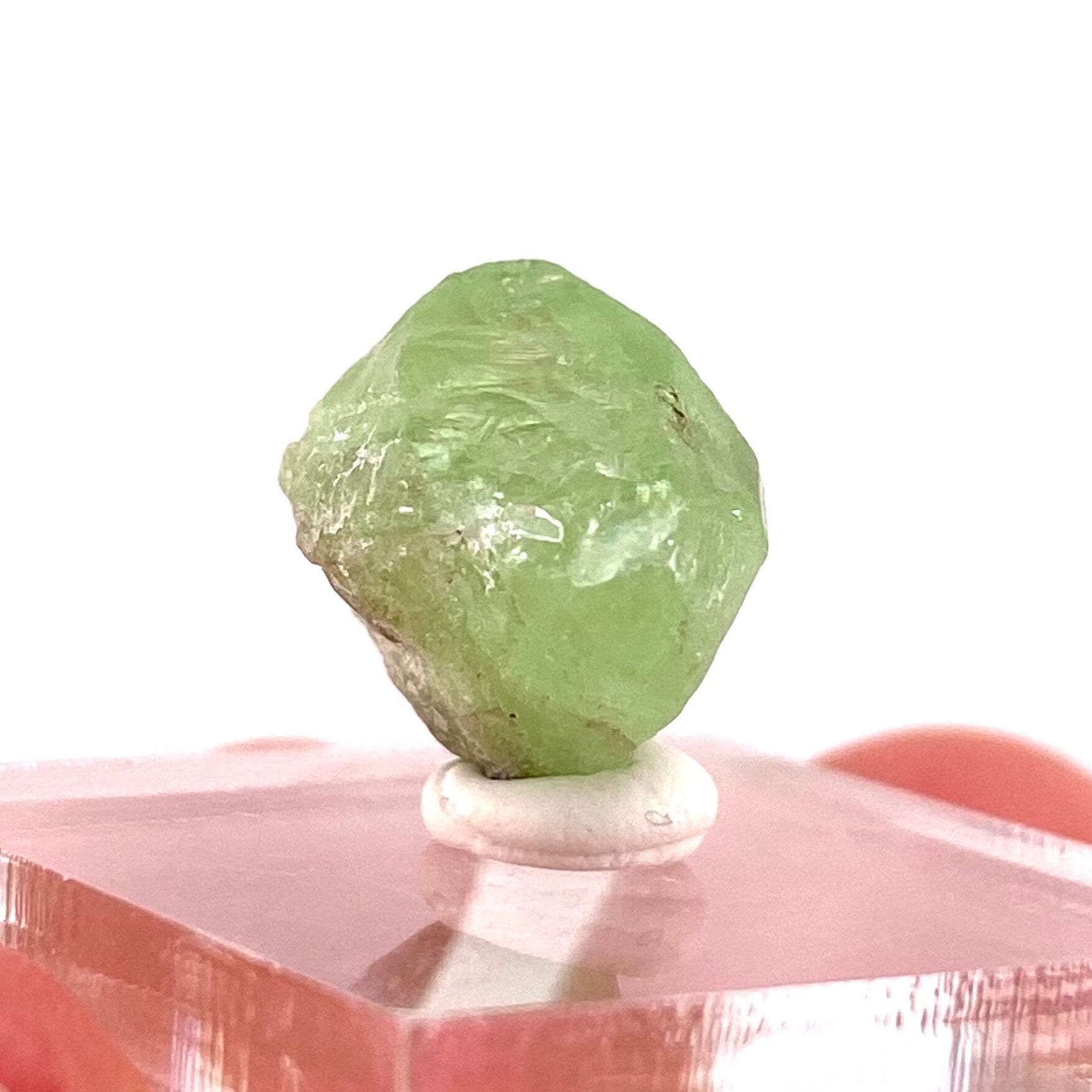 Naturally terminated peridot crystal (Pakistan) | raw peridot, natural peridot, peridot crystal, peridot point