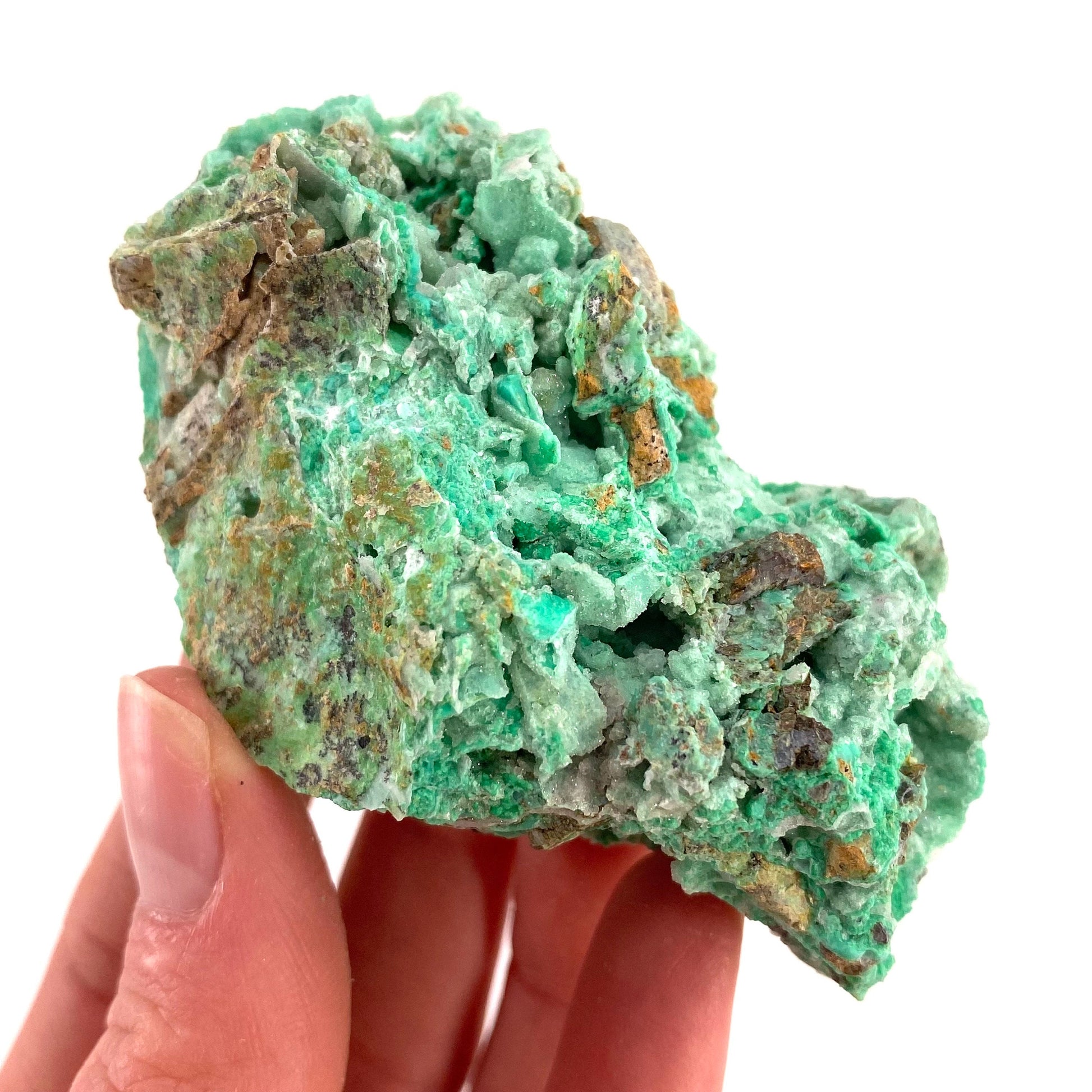 Druzy Mint Chrysoprase (Indonesia) | mint chrysoprase, druzy chrysoprase, druzy crystal, mineral specimen, crystals