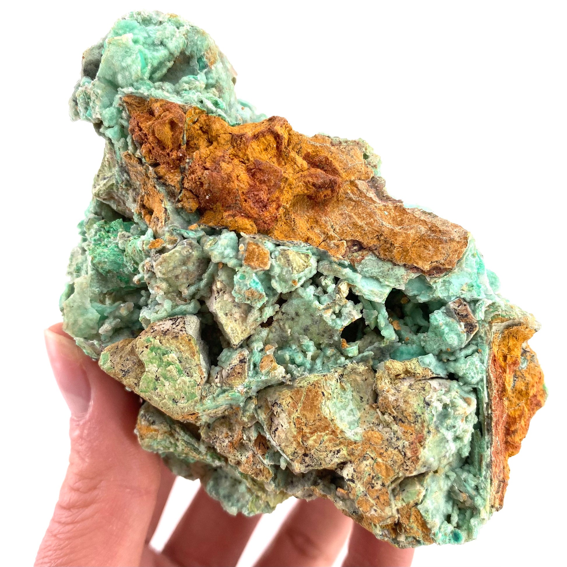 Druzy Mint Chrysoprase (Indonesia) | mint chrysoprase, druzy chrysoprase, druzy crystal, mineral specimen, crystals