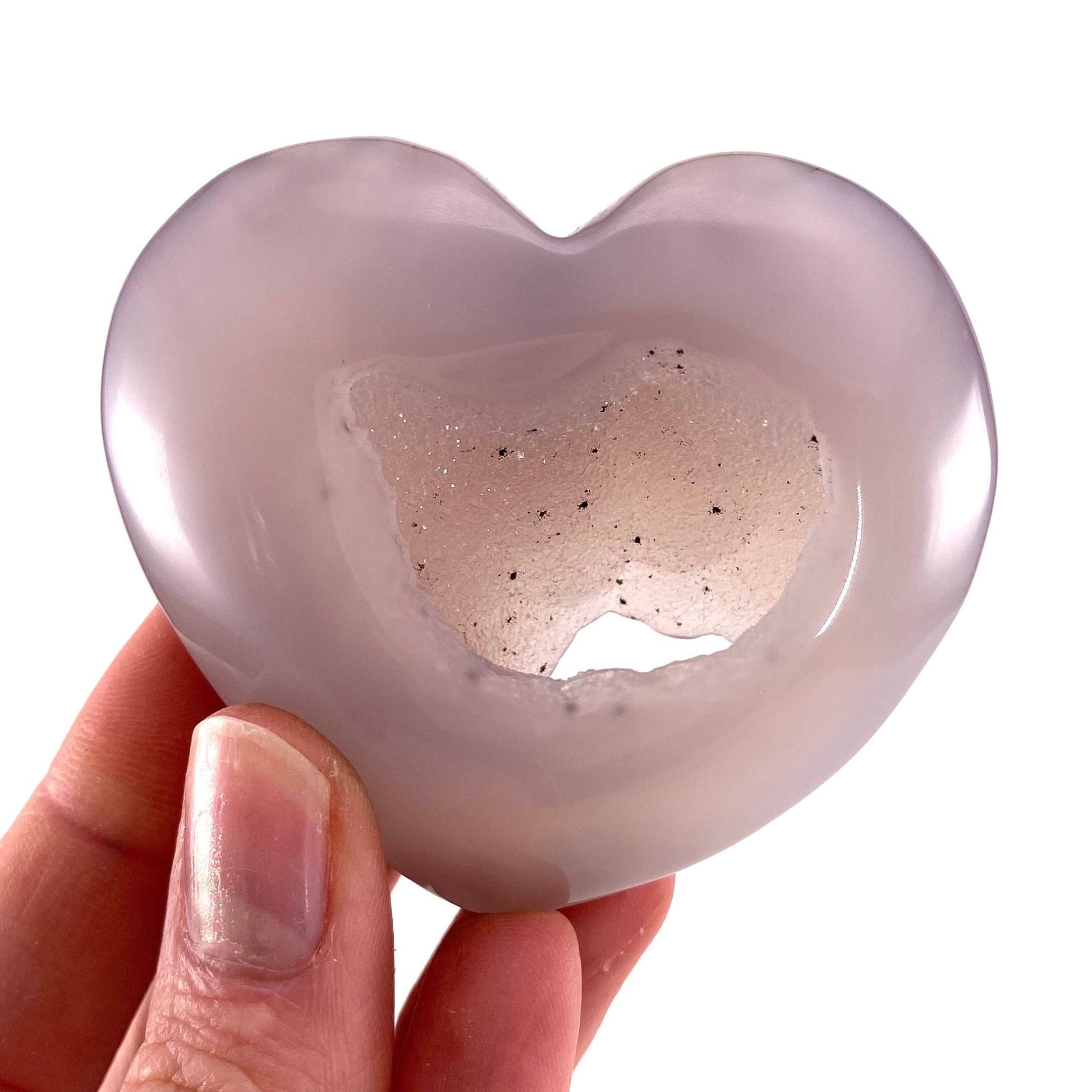 Agate Heart, Druzy Agate heart, polished crystal heart, agate geode heart, crystal heart