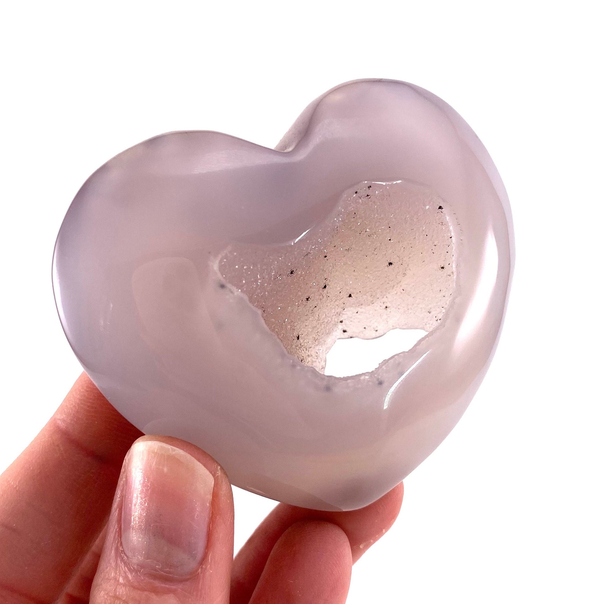 Agate Heart, Druzy Agate heart, polished crystal heart, agate geode heart, crystal heart