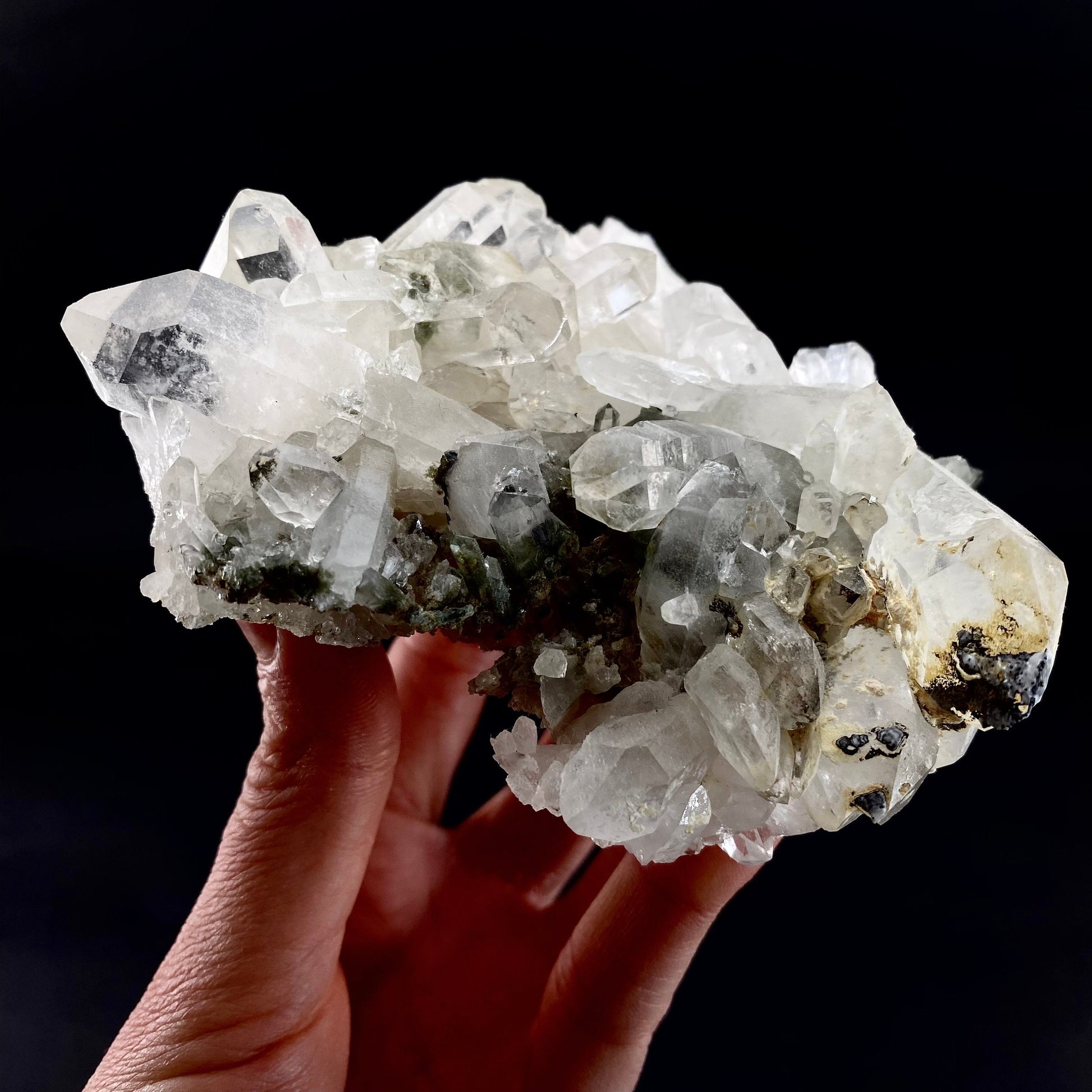 Chlorite Quartz (Pakistan) | green phantom quartz, chlorite quartz, green chlorite quartz