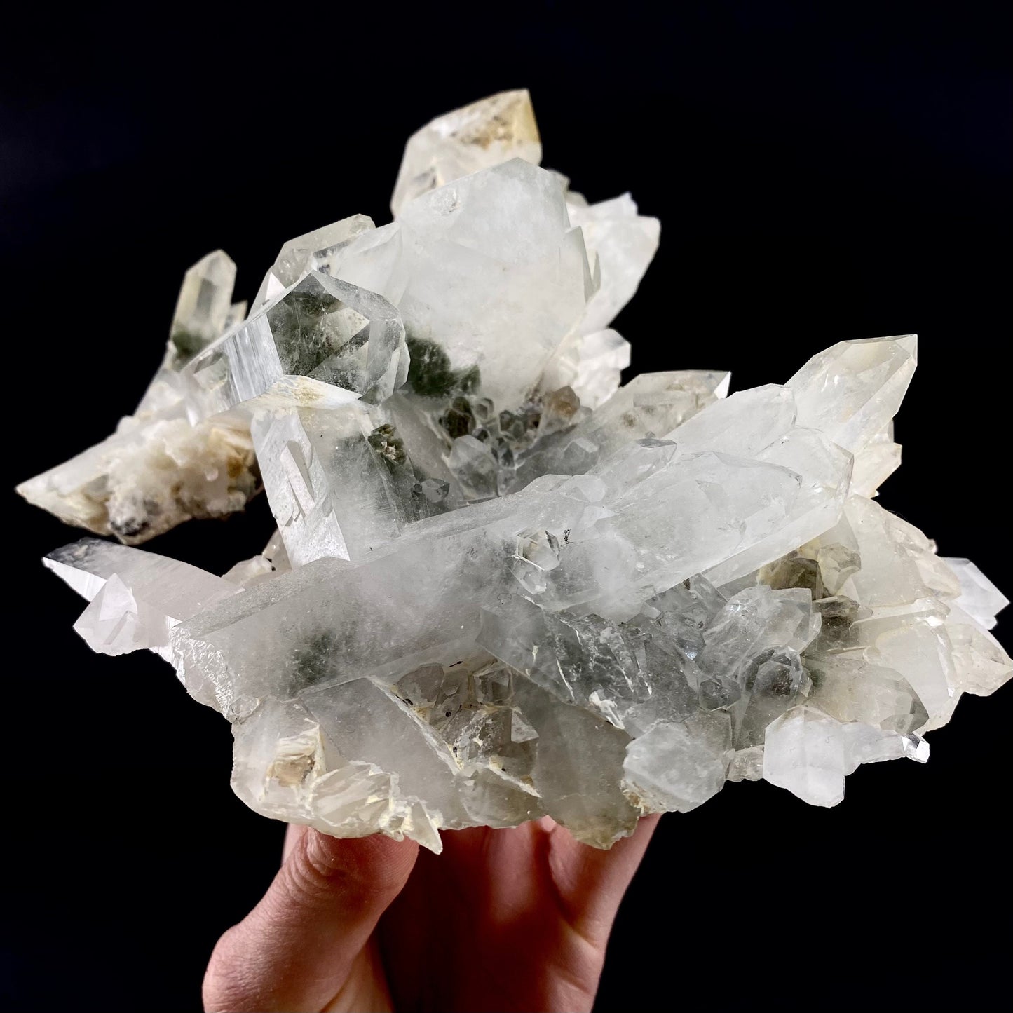 Chlorite Quartz (Pakistan) | green phantom quartz, chlorite quartz, green chlorite quartz