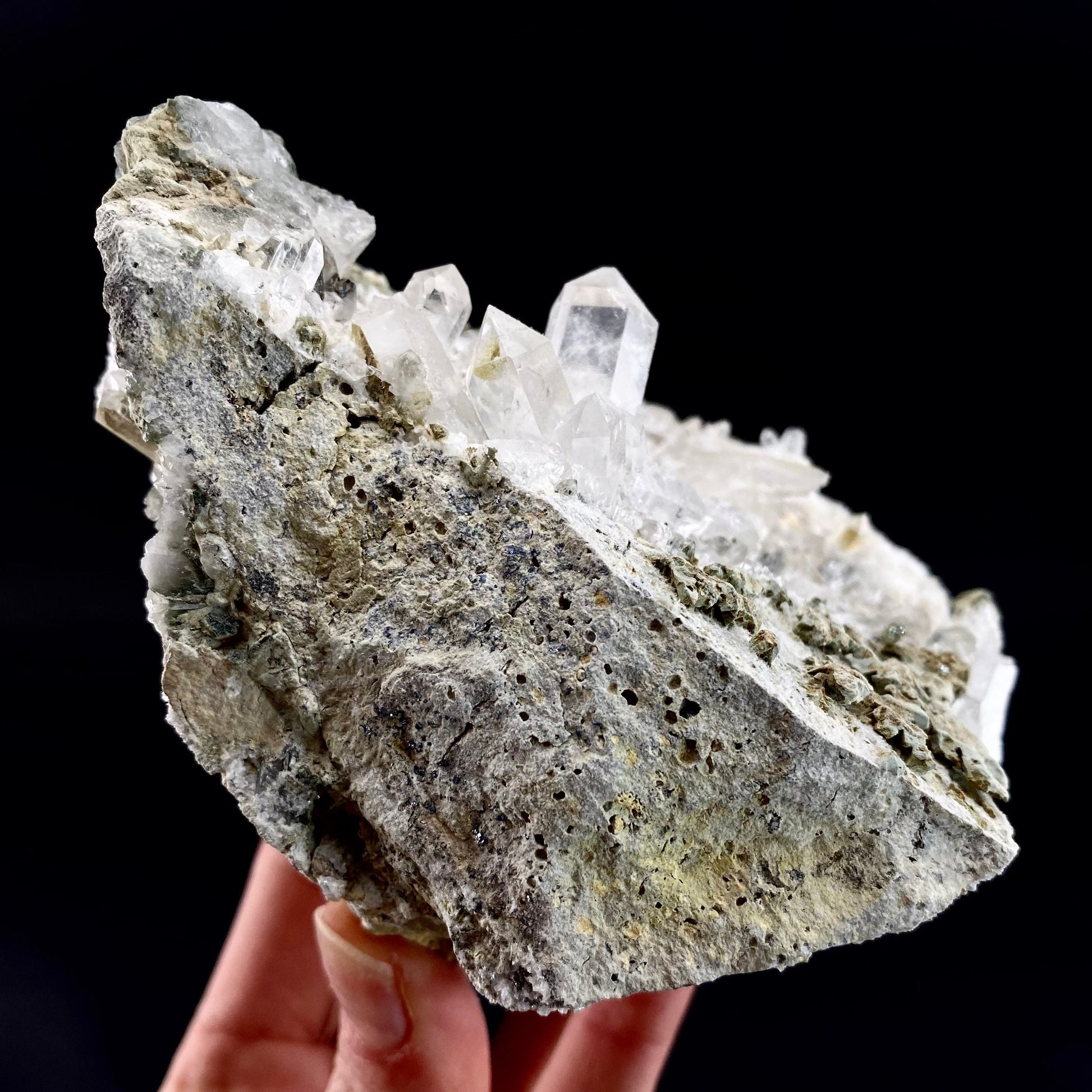 Chlorite Quartz (Pakistan) | green phantom quartz, chlorite quartz, green chlorite quartz