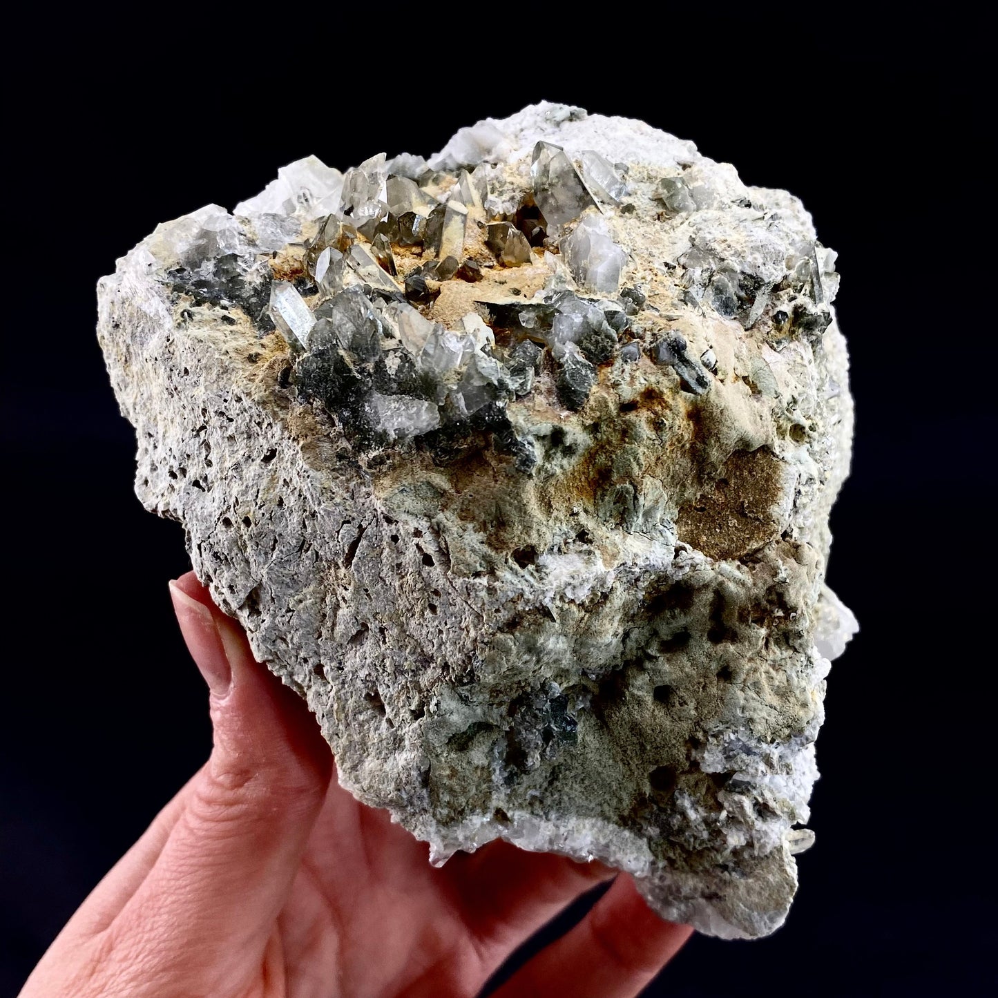Chlorite Quartz (Pakistan) | green phantom quartz, chlorite quartz, green chlorite quartz