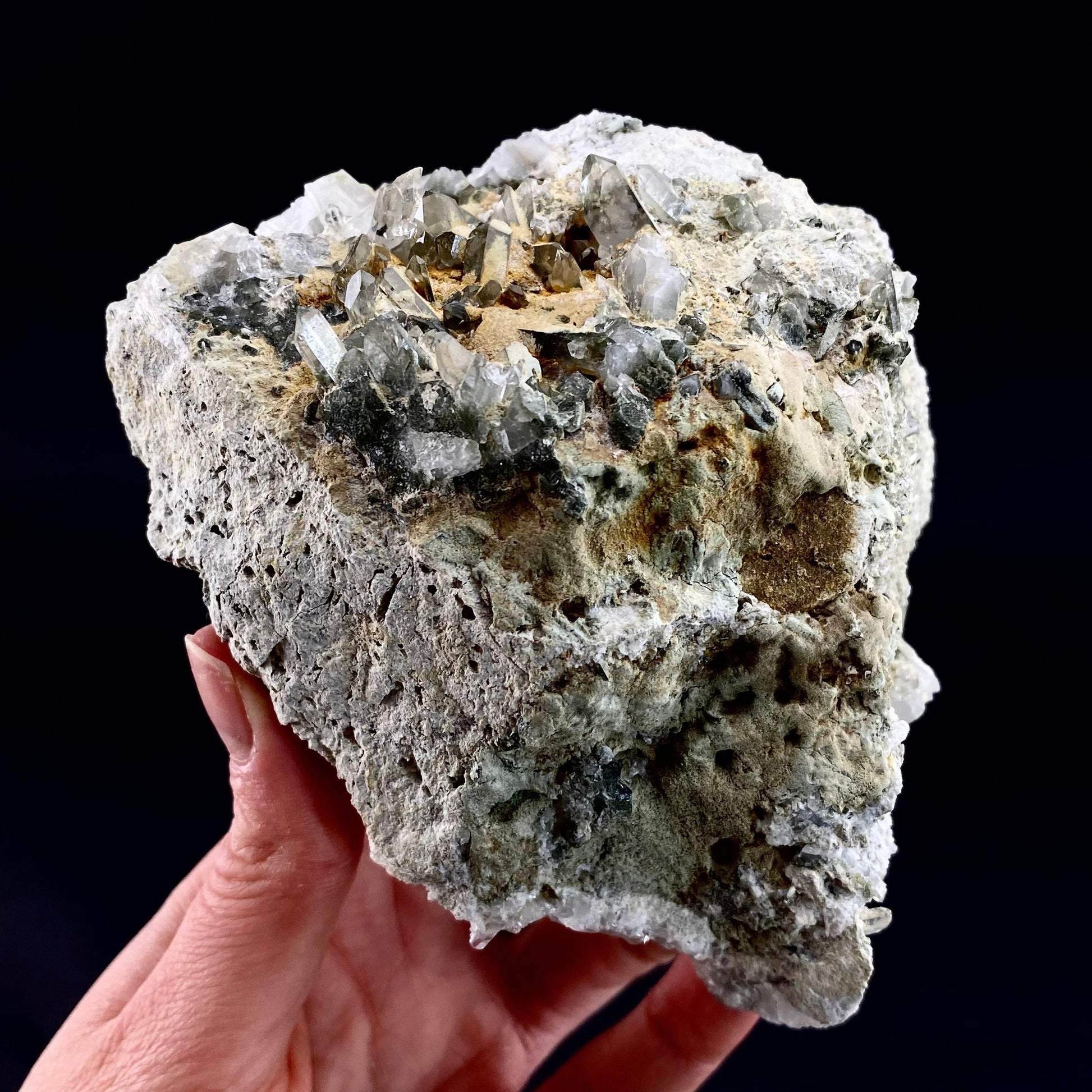 Chlorite Quartz (Pakistan) | green phantom quartz, chlorite quartz, green chlorite quartz