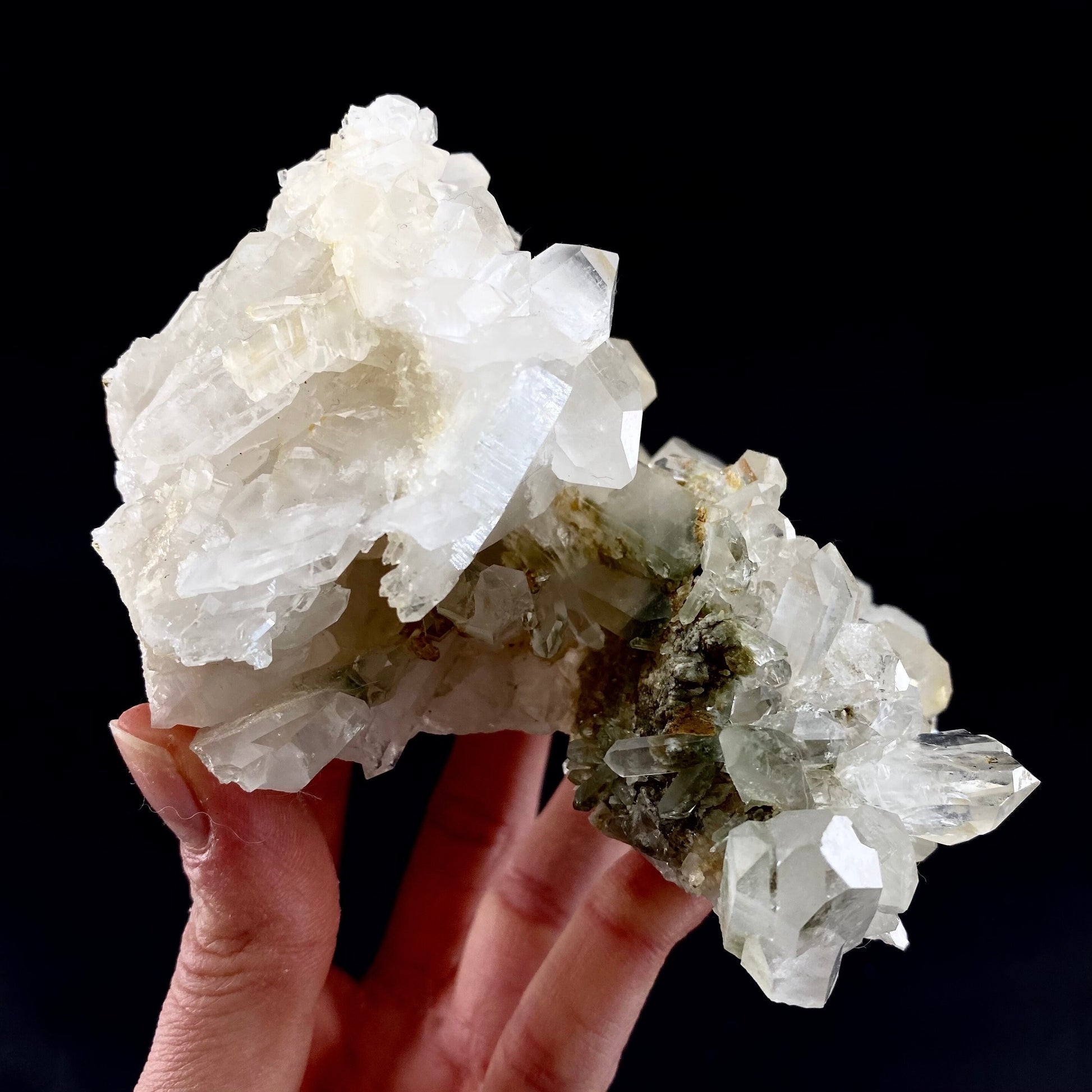 Chlorite Quartz (Pakistan) | green phantom quartz, chlorite quartz, green chlorite quartz