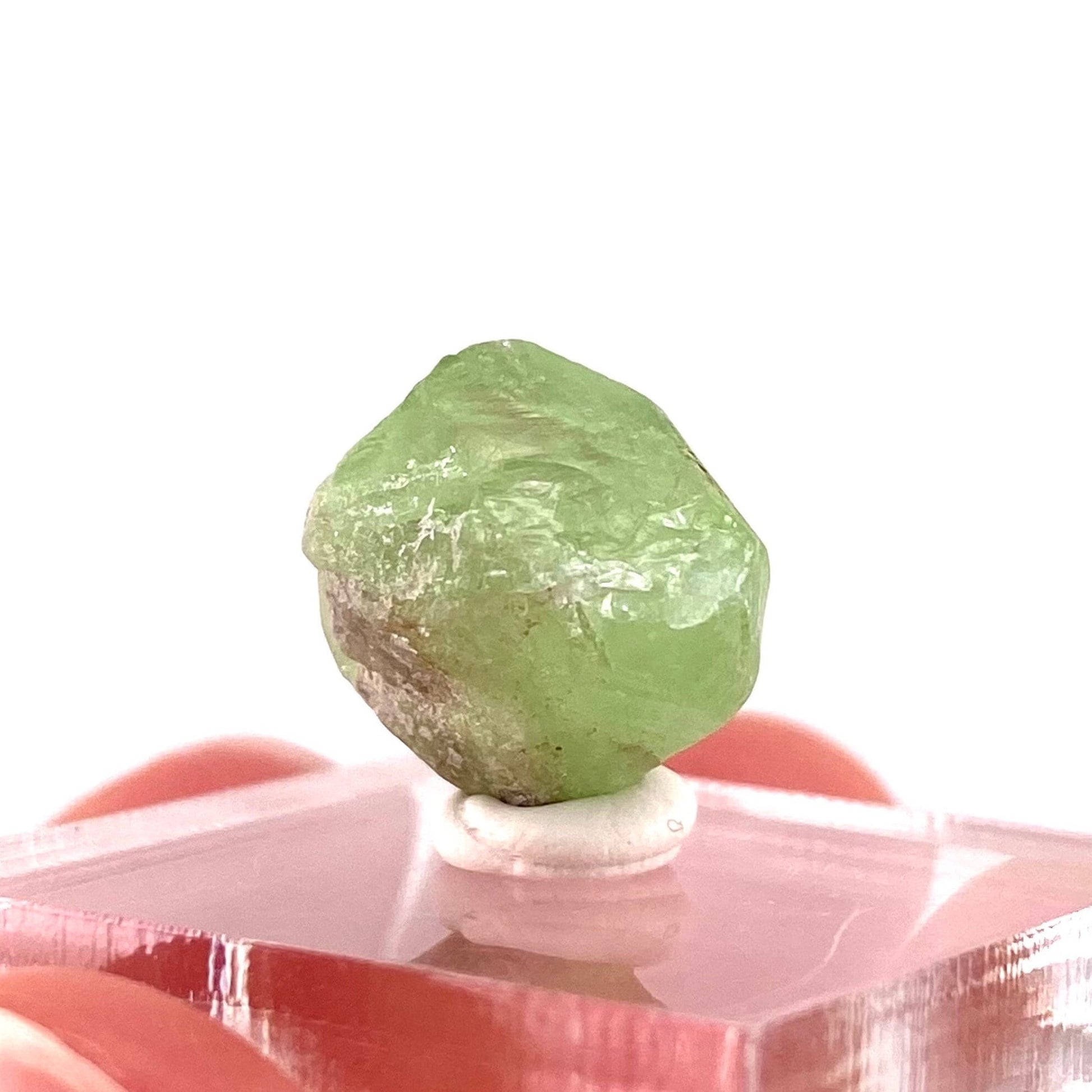 Naturally terminated peridot crystal (Pakistan) | raw peridot, natural peridot, peridot crystal, peridot point