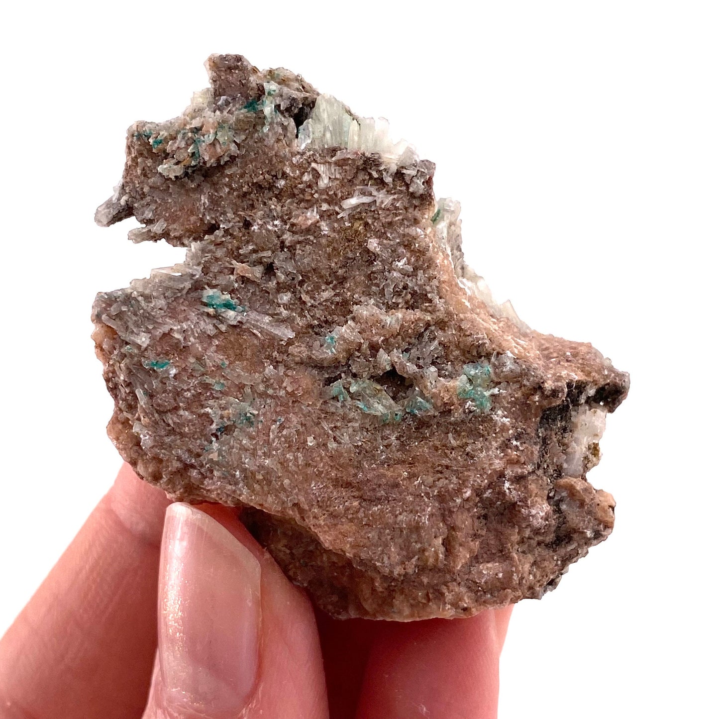 Rare! Baryte with Malachite Specimen (Congo) | barite specimen, baryte crystal, barite crystal