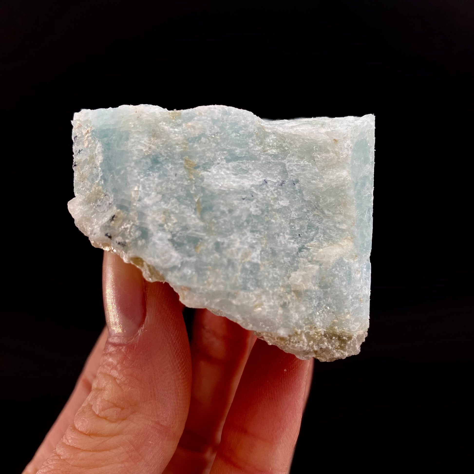 Aquamarine with Muscovite (Pakistan) | terminated Aquamarine, raw Aquamarine, natural Aquamarine crystal, aquamarine specimen