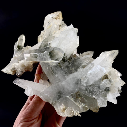 Chlorite Quartz (Pakistan) | green phantom quartz, chlorite quartz, green chlorite quartz