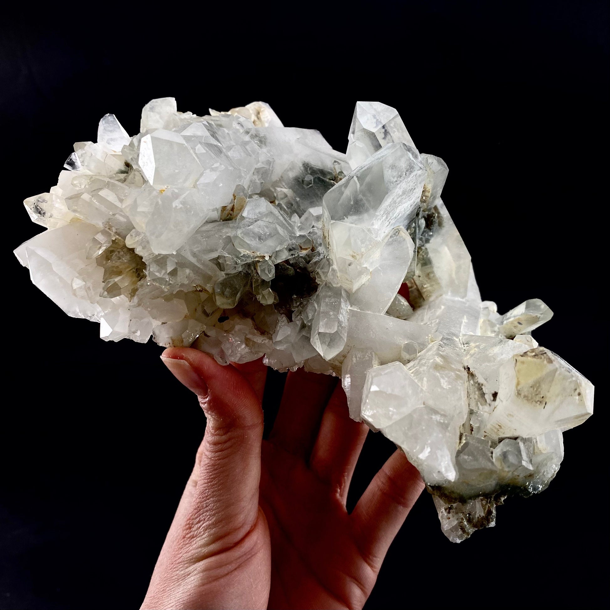 Chlorite Quartz (Pakistan) | green phantom quartz, chlorite quartz, green chlorite quartz