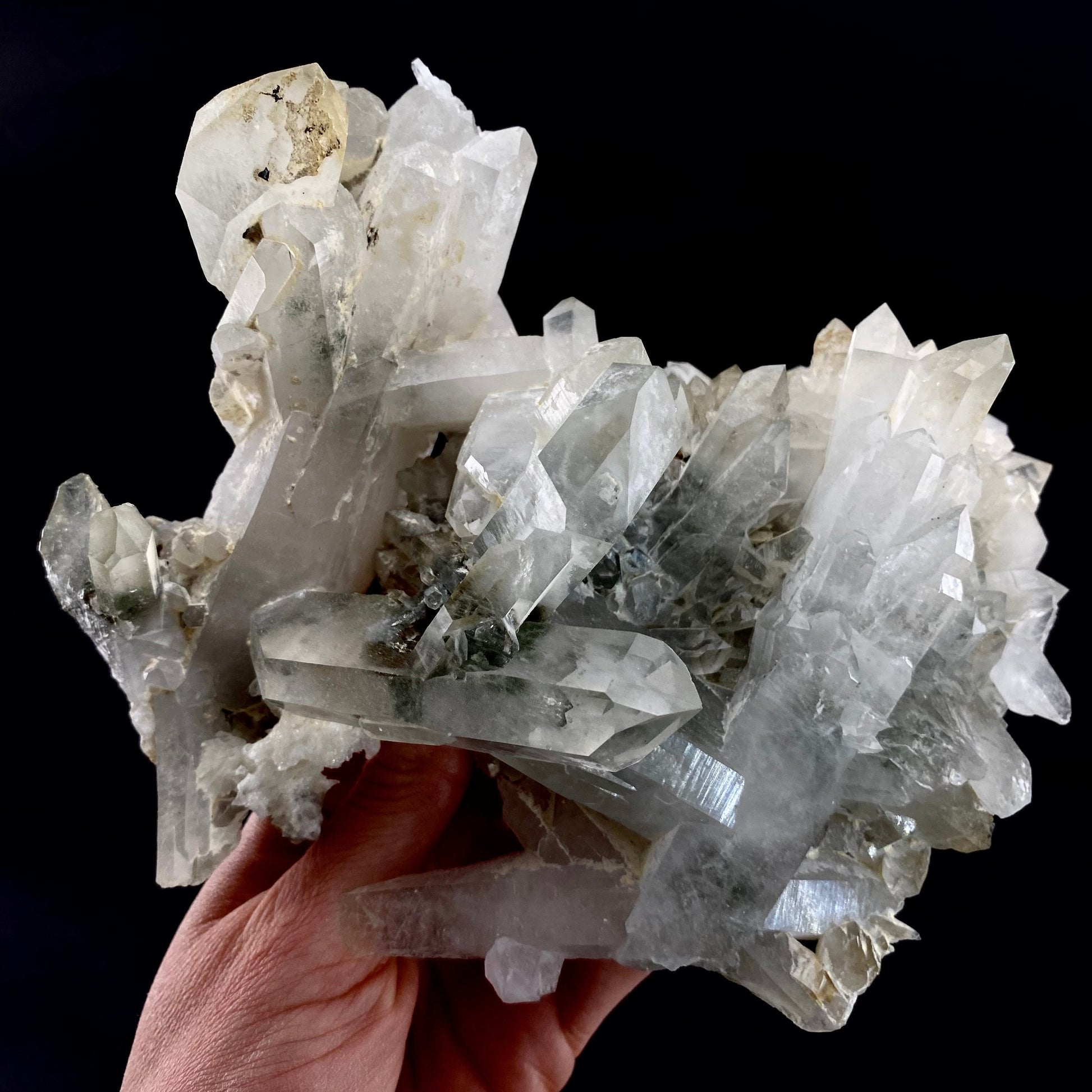 Chlorite Quartz (Pakistan) | green phantom quartz, chlorite quartz, green chlorite quartz