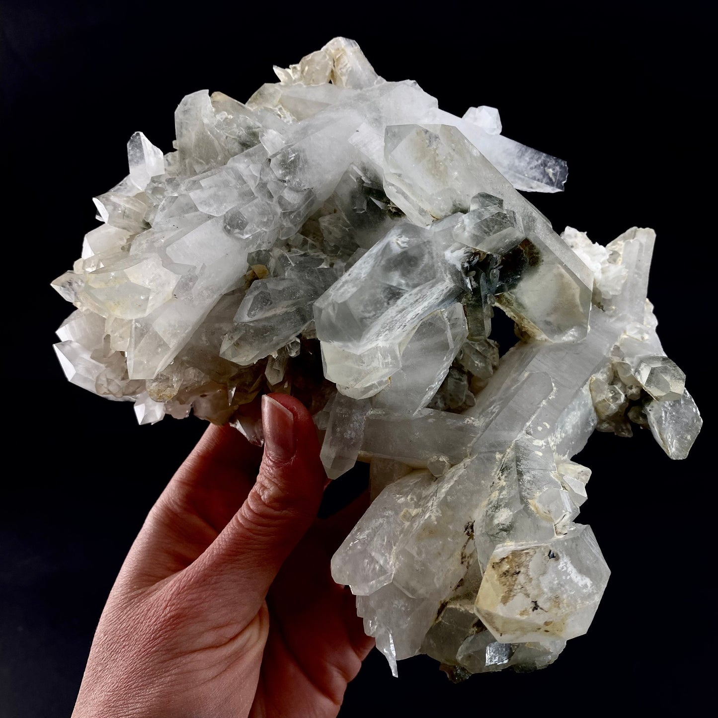 Chlorite Quartz (Pakistan) | green phantom quartz, chlorite quartz, green chlorite quartz