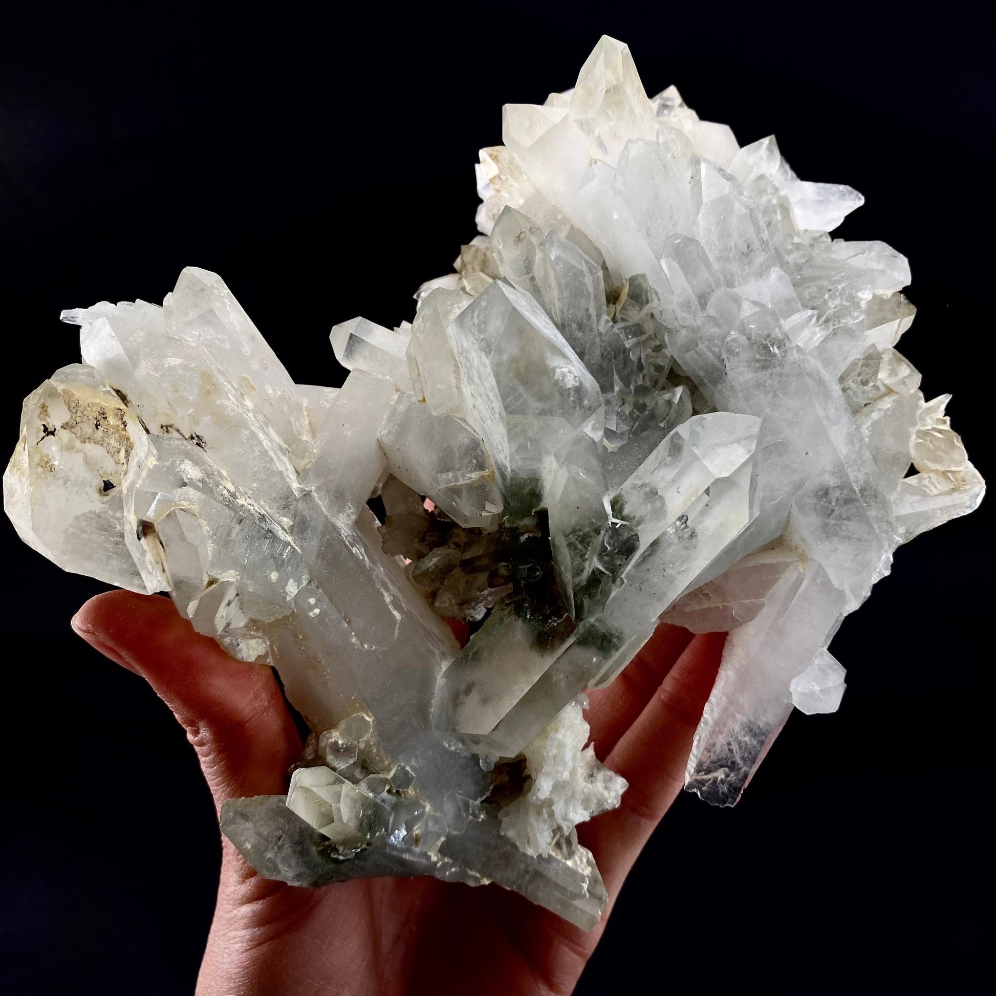 Chlorite Quartz (Pakistan) | green phantom quartz, chlorite quartz, green chlorite quartz