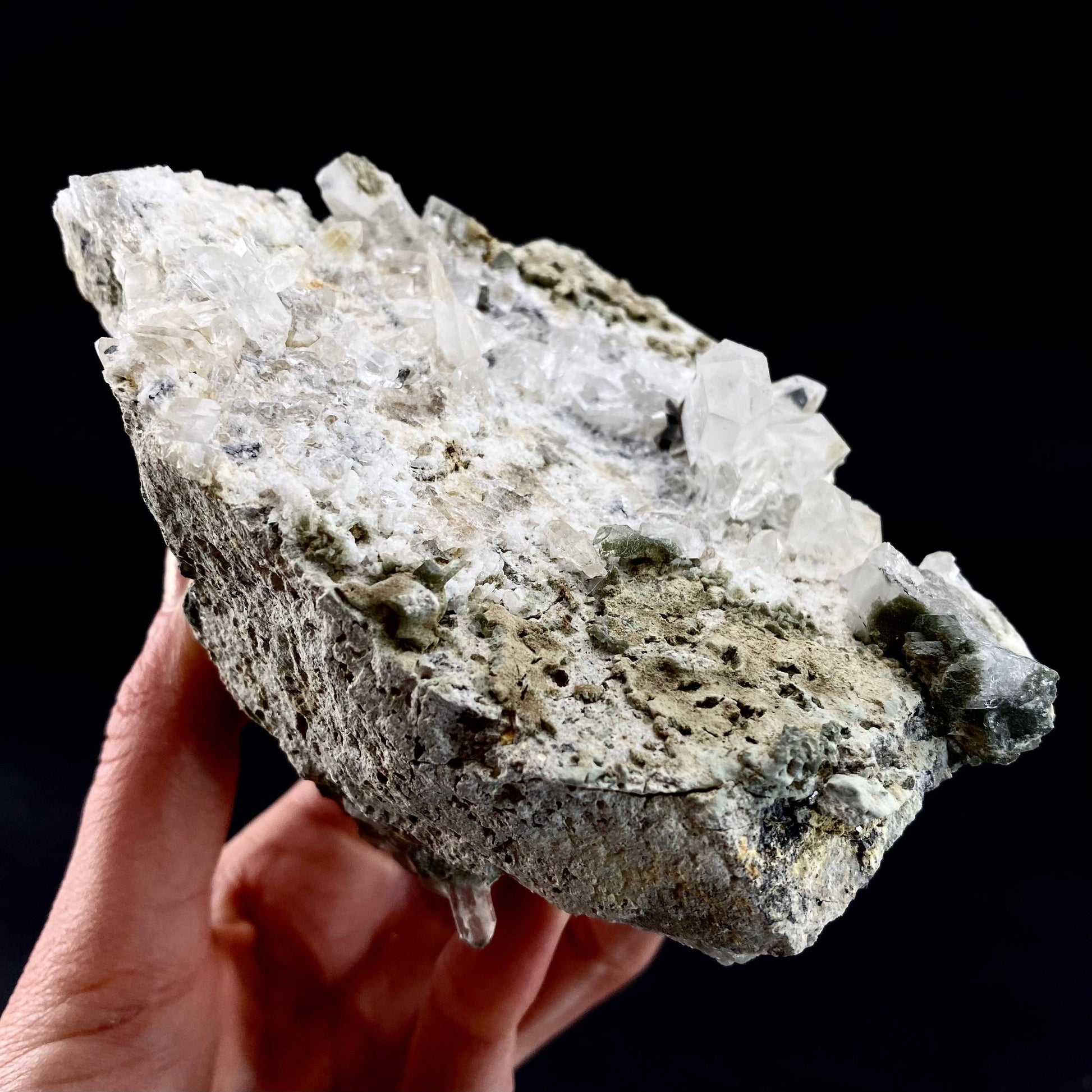 Chlorite Quartz (Pakistan) | green phantom quartz, chlorite quartz, green chlorite quartz