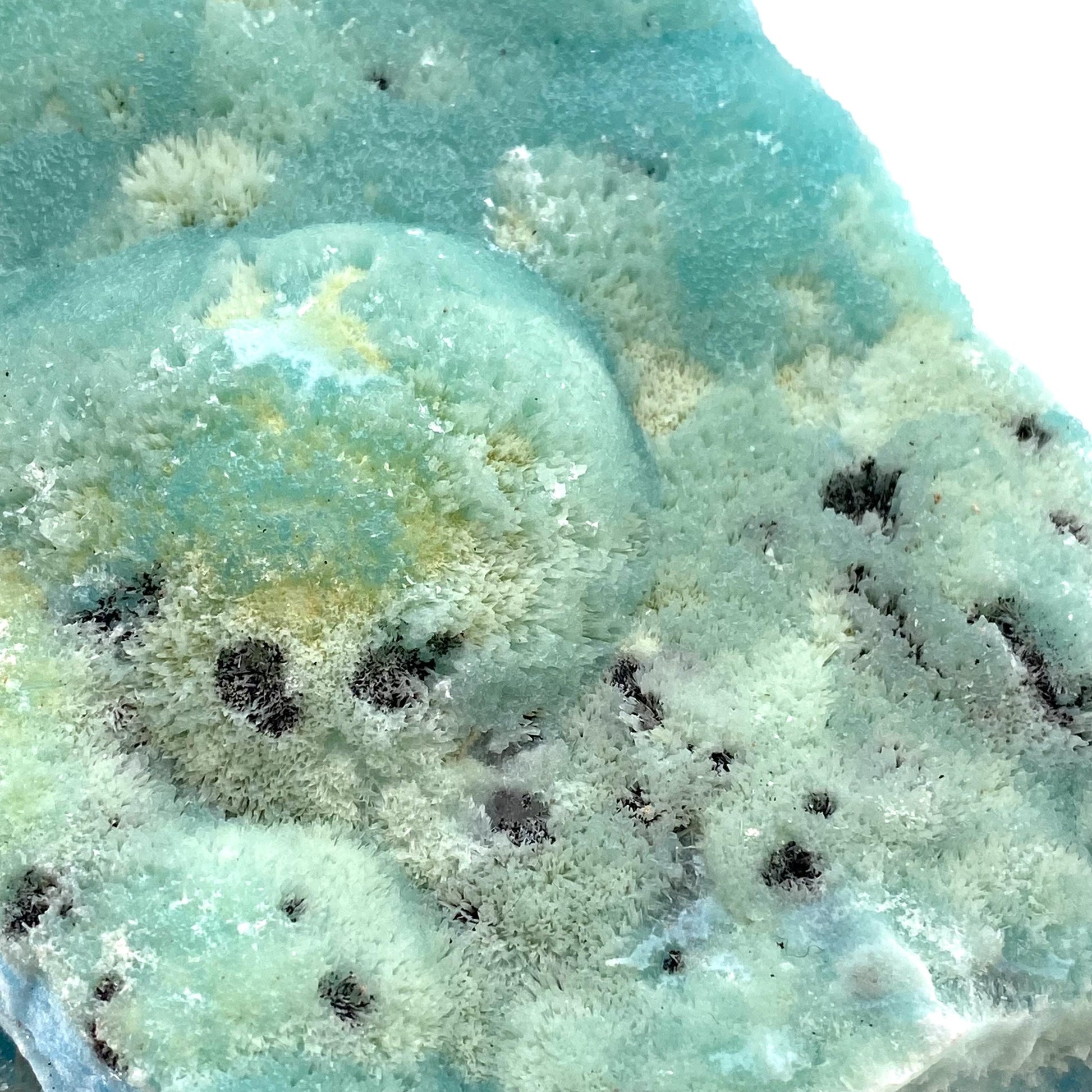 Blue Aragonite (Afghanistan), blue aragonite specimen, raw aragonite, botryoidal aragonite crystal