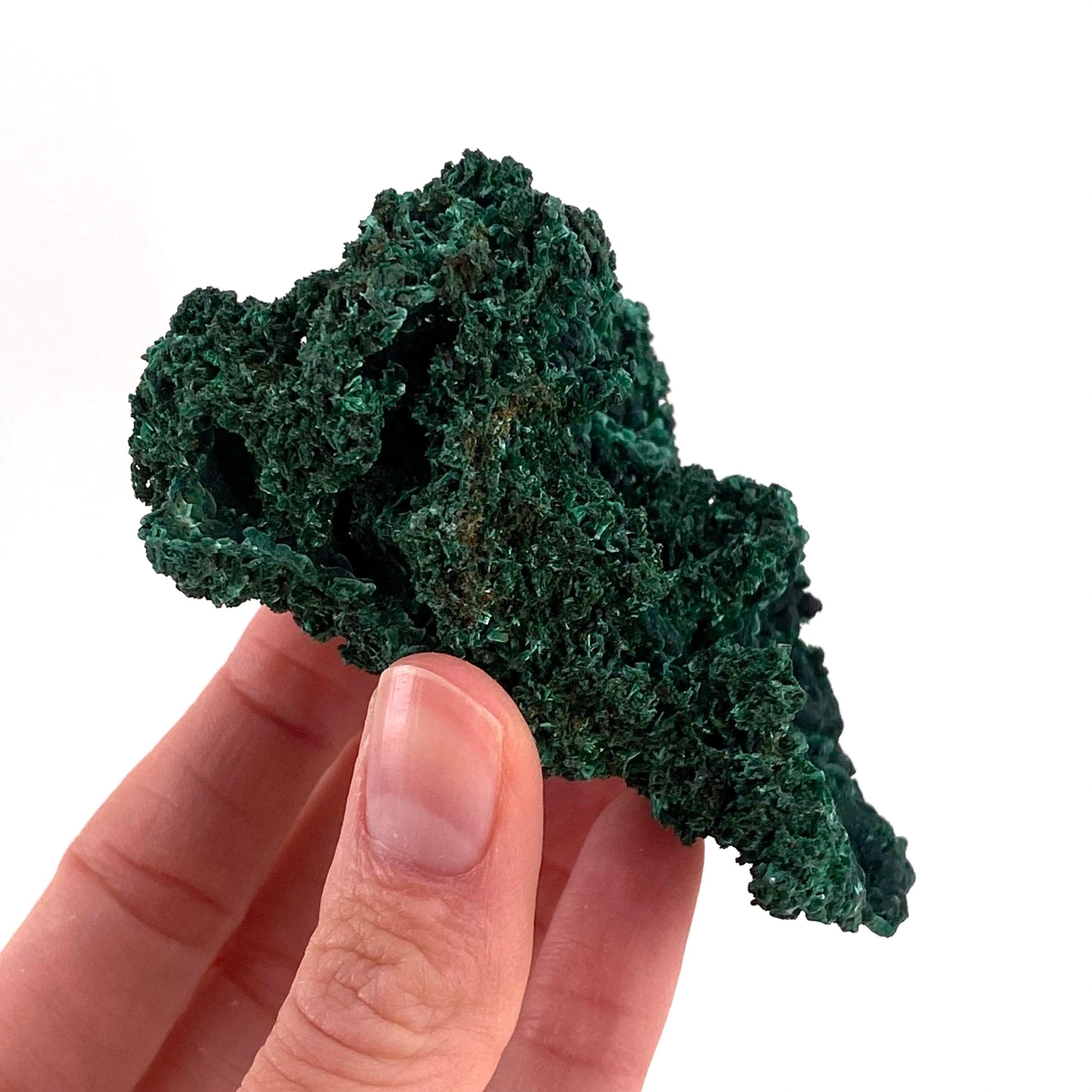 Fibrous Velvet Malachite Specimen (Congo), natural malachite, velvet malachite, malachite crystal