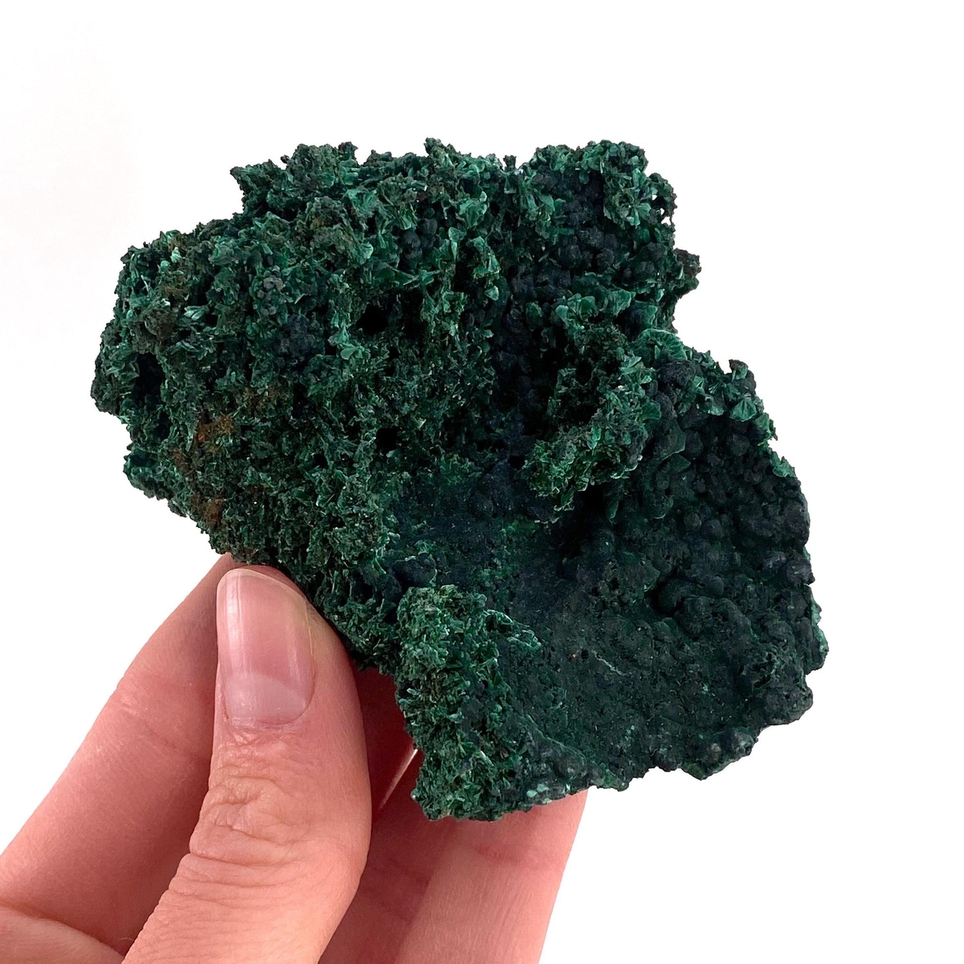 Fibrous Velvet Malachite Specimen (Congo), natural malachite, velvet malachite, malachite crystal