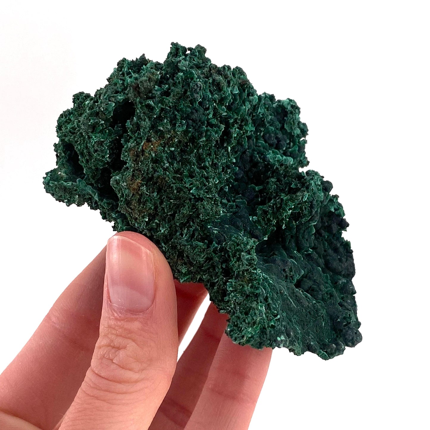Fibrous Velvet Malachite Specimen (Congo), natural malachite, velvet malachite, malachite crystal