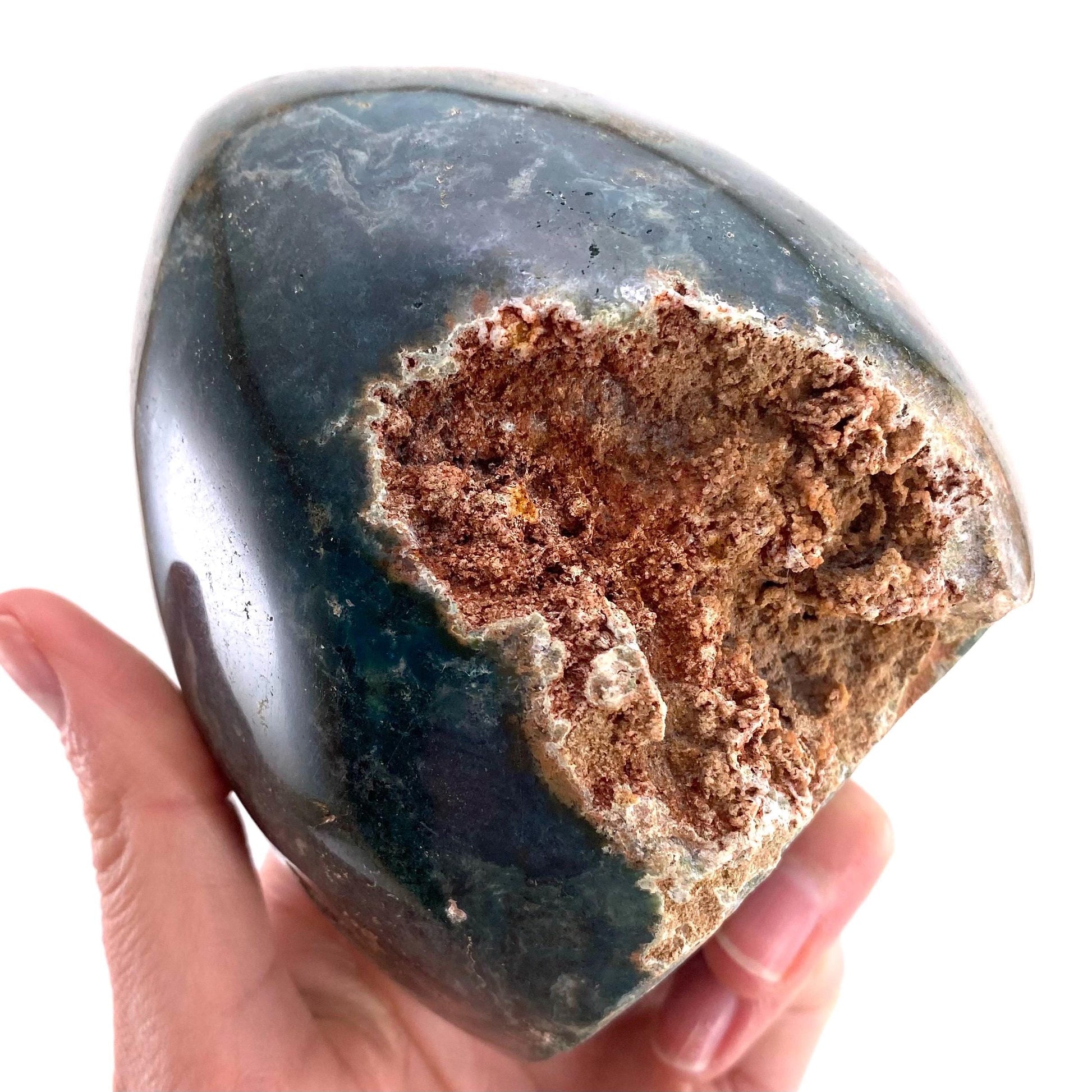 Ocean Jasper Freeform, crystal cluster, ocean jasper, polished ocean jasper, ocean jasper crystal