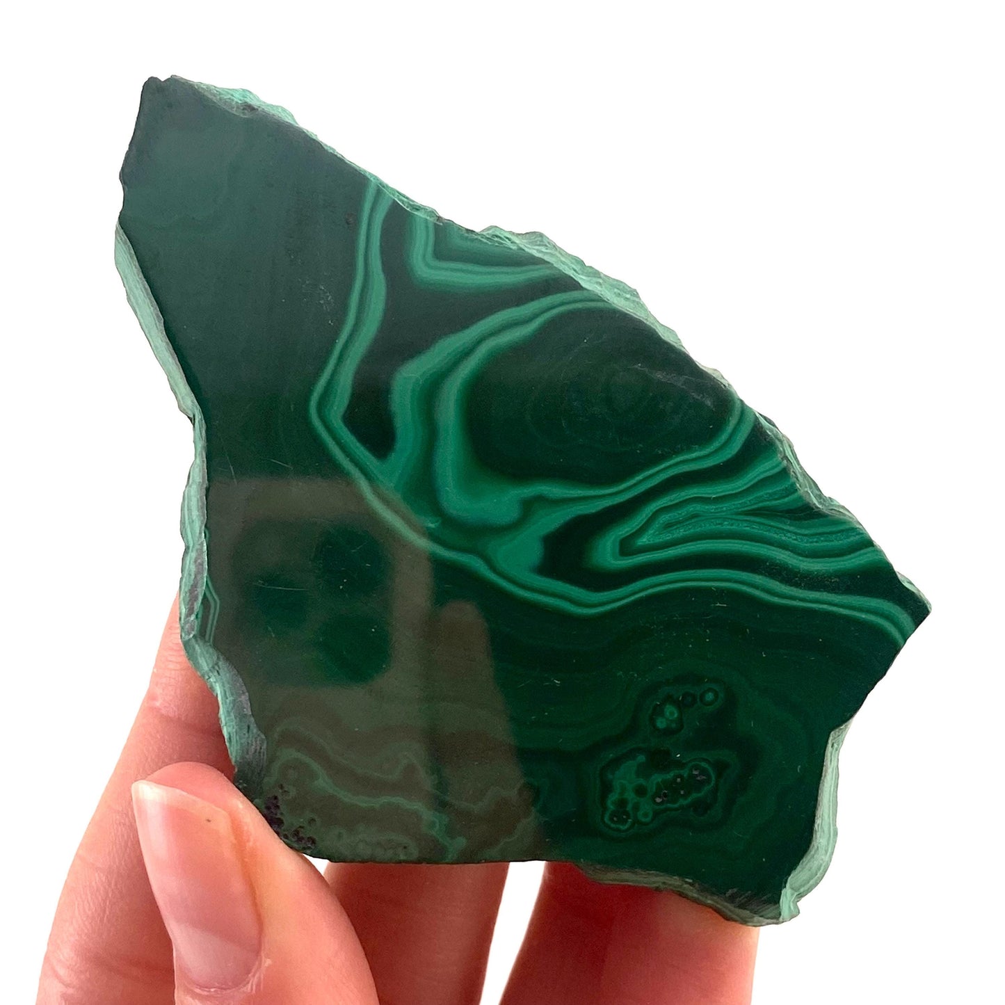 Malachite & Chrysocolla Slice (Congo), natural malachite, malachite slice, malachite slab, malacolla slice, polished malachite