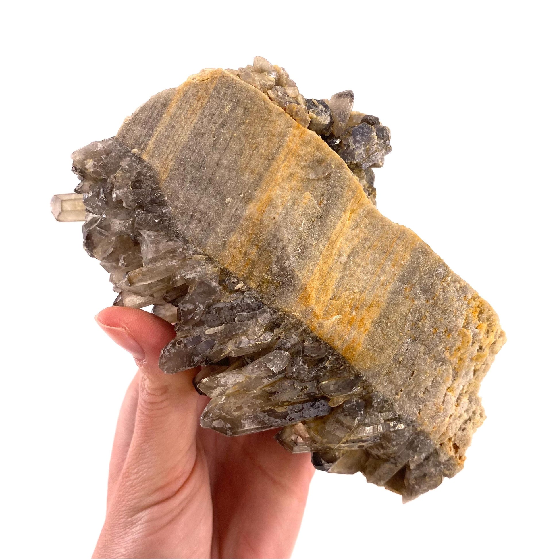 XL Smoky Quartz Cluster, irradiated smoky quartz crystal, raw smoky quartz, smoky quartz point