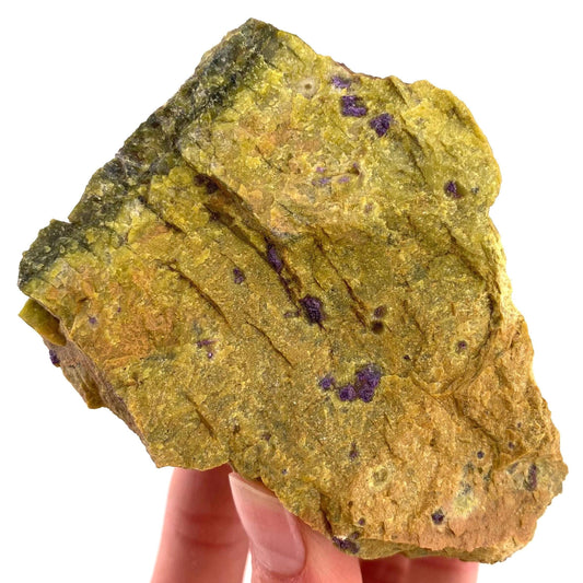 Raw Atlantisite (Tasmania) | stichtite in serpentine, serpentine, purple stichtite, stichtite