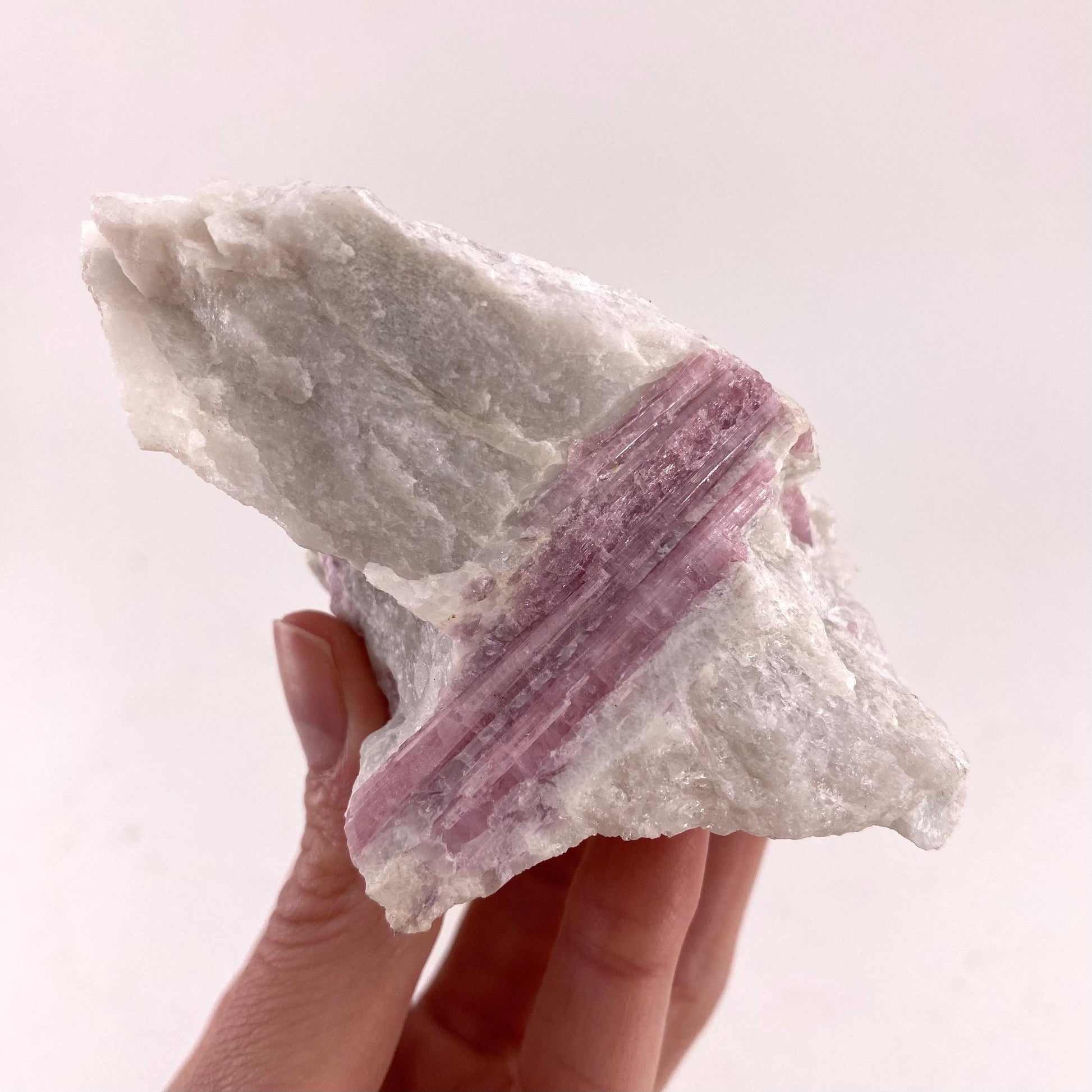 Pink Tourmaline in Quartz (Namibia), raw tourmaline, rubellite, pink tourmaline, raw lepidolite