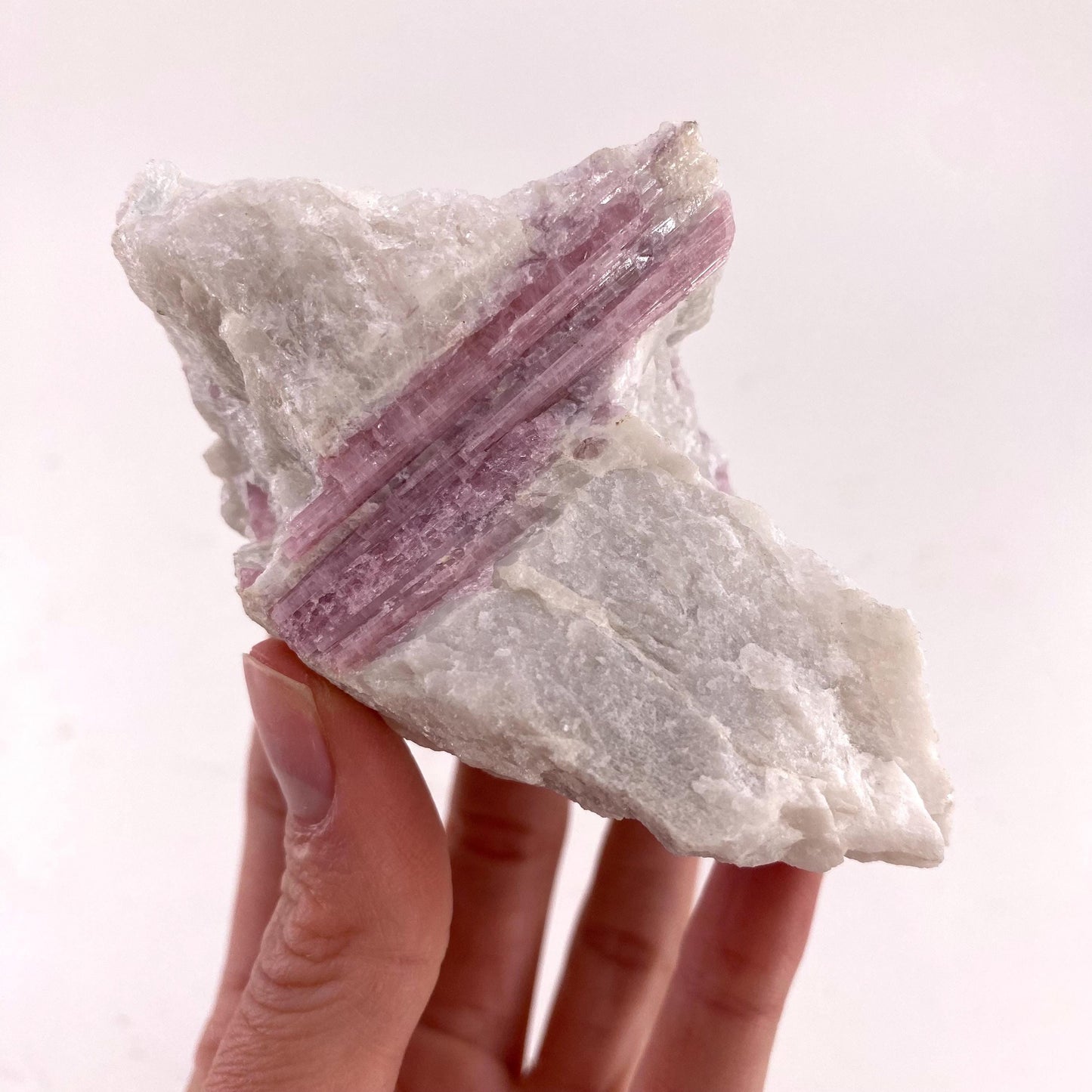 Pink Tourmaline in Quartz (Namibia), raw tourmaline, rubellite, pink tourmaline, raw lepidolite