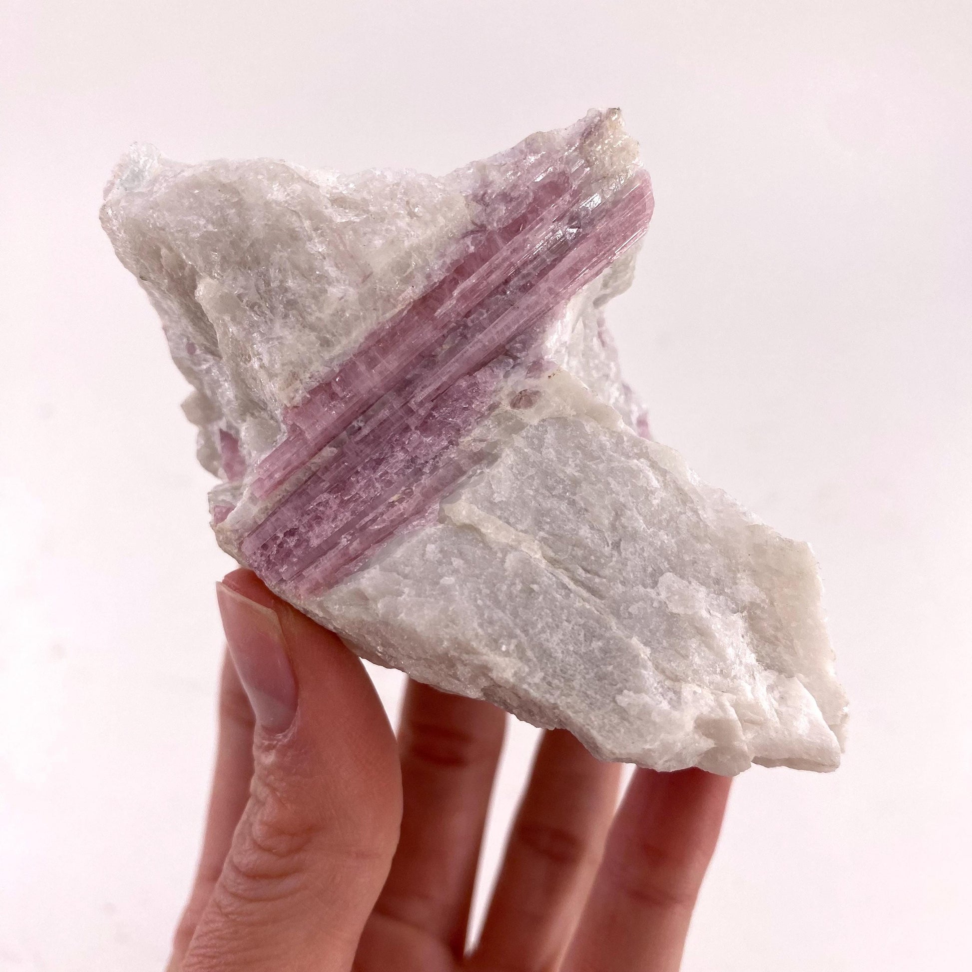 Pink Tourmaline in Quartz (Namibia), raw tourmaline, rubellite, pink tourmaline, raw lepidolite