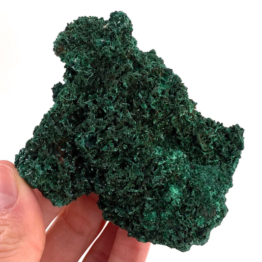 Fibrous Velvet Malachite Specimen (Congo), natural malachite, velvet malachite, malachite crystal