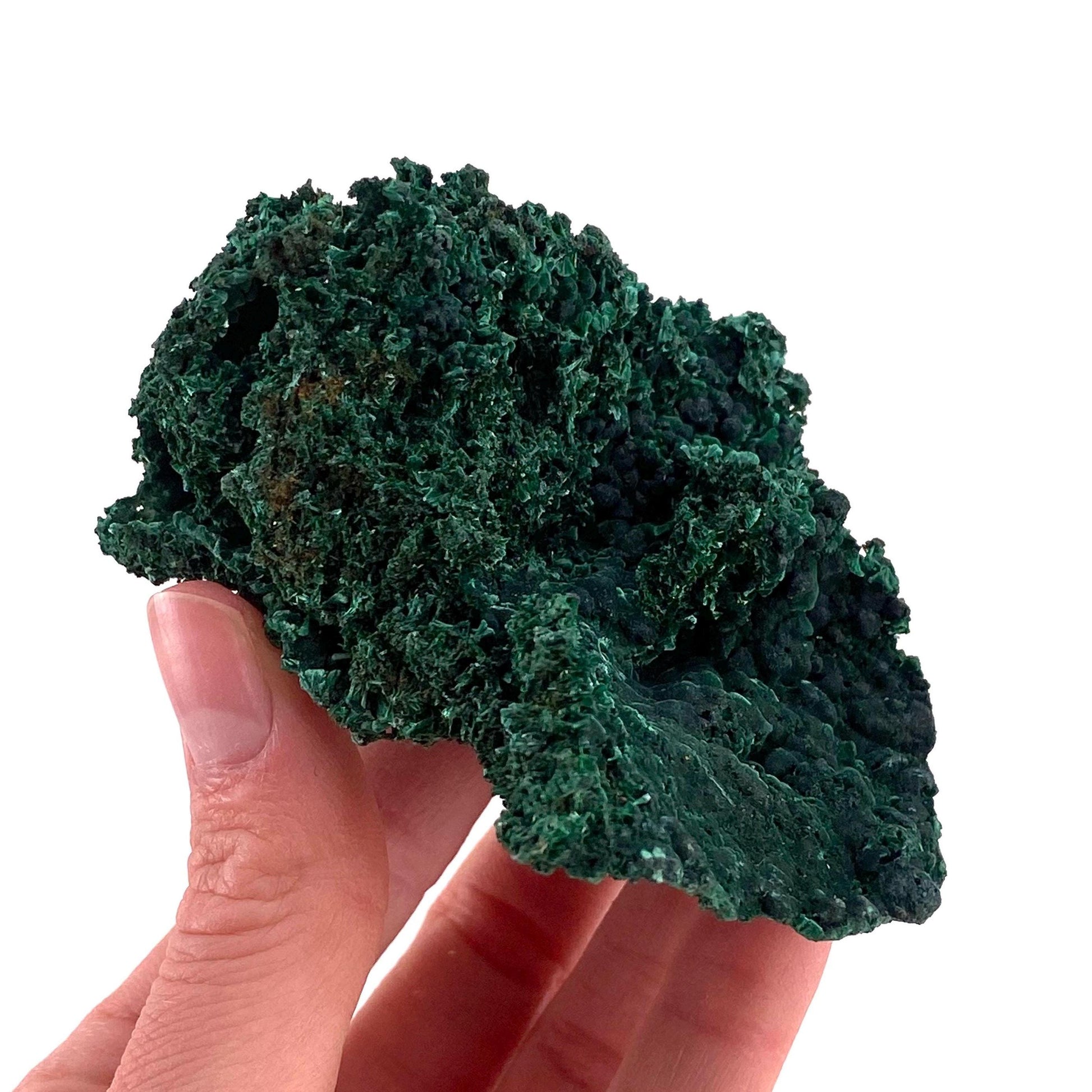 Fibrous Velvet Malachite Specimen (Congo), natural malachite, velvet malachite, malachite crystal