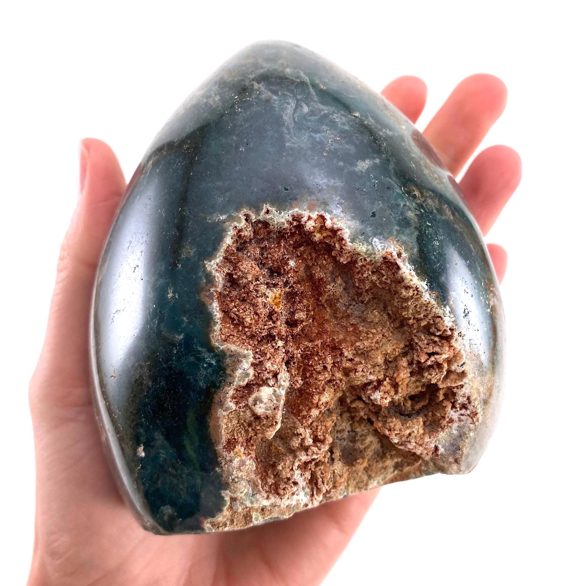 Ocean Jasper Freeform, crystal cluster, ocean jasper, polished ocean jasper, ocean jasper crystal