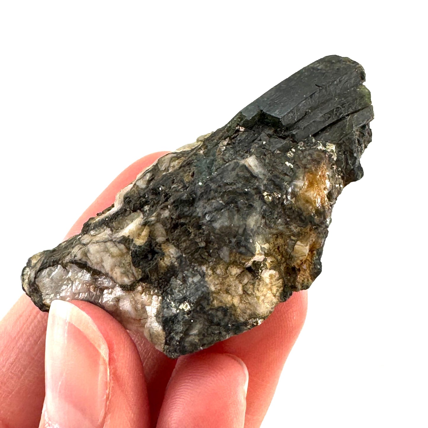 Natural Emerald on Matrix (Pakistan) | beryl var. emerald, green emerald, raw emerald, emerald crystal, mineral specimen