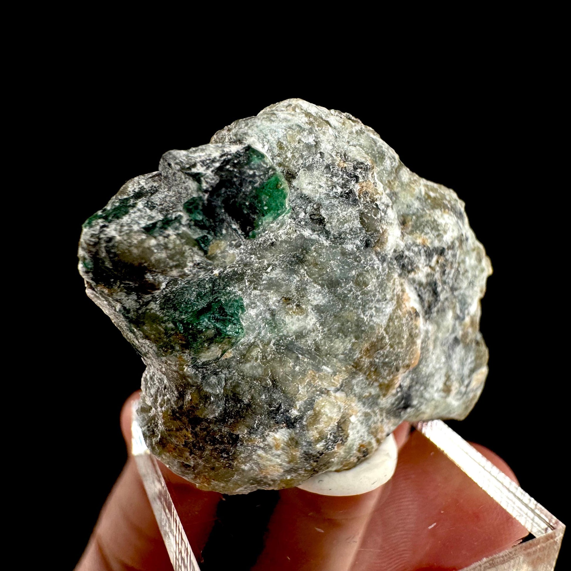 Natural Emerald on Matrix (Pakistan) | beryl var. emerald, green emerald, raw emerald, emerald crystal, mineral specimen