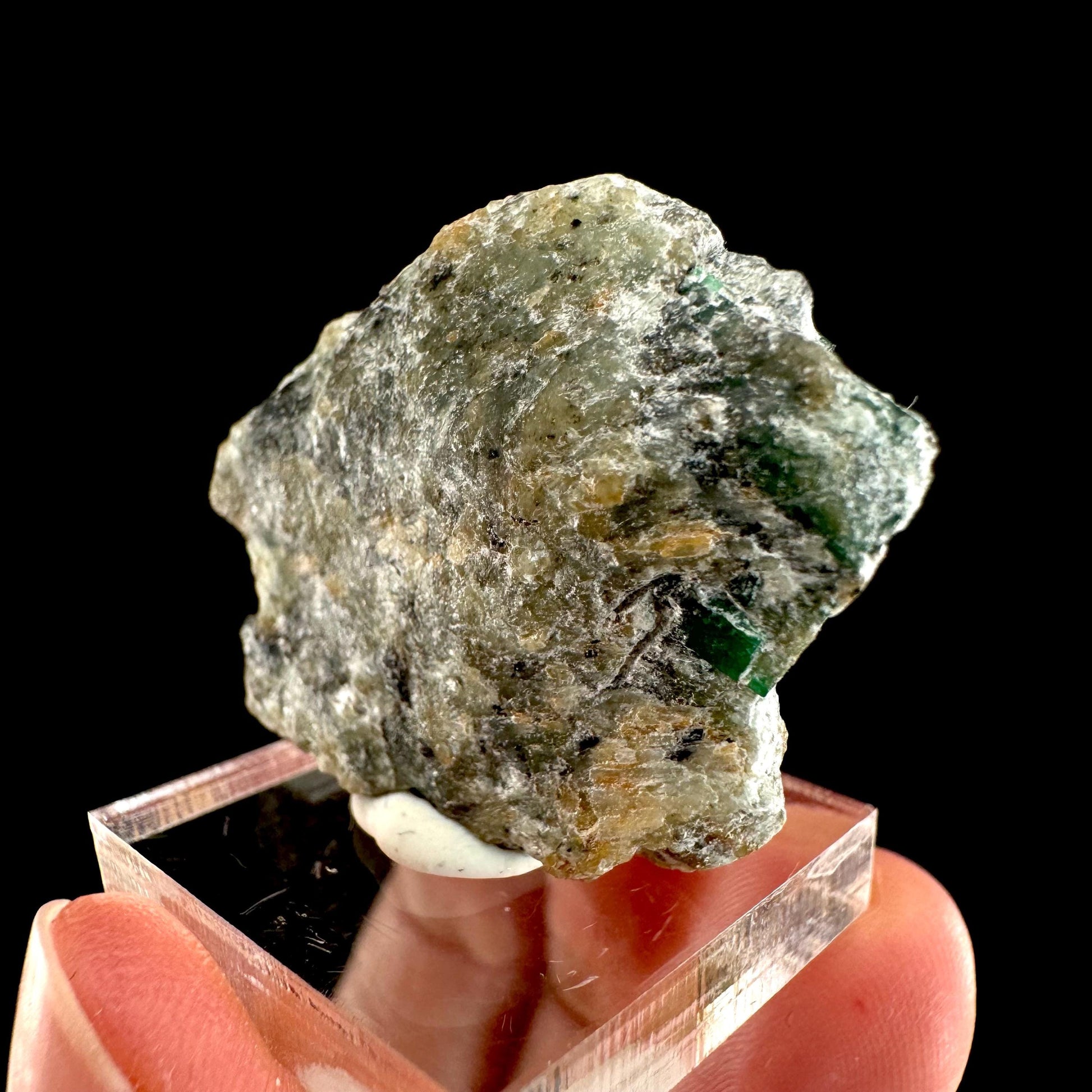 Natural Emerald on Matrix (Pakistan) | beryl var. emerald, green emerald, raw emerald, emerald crystal, mineral specimen