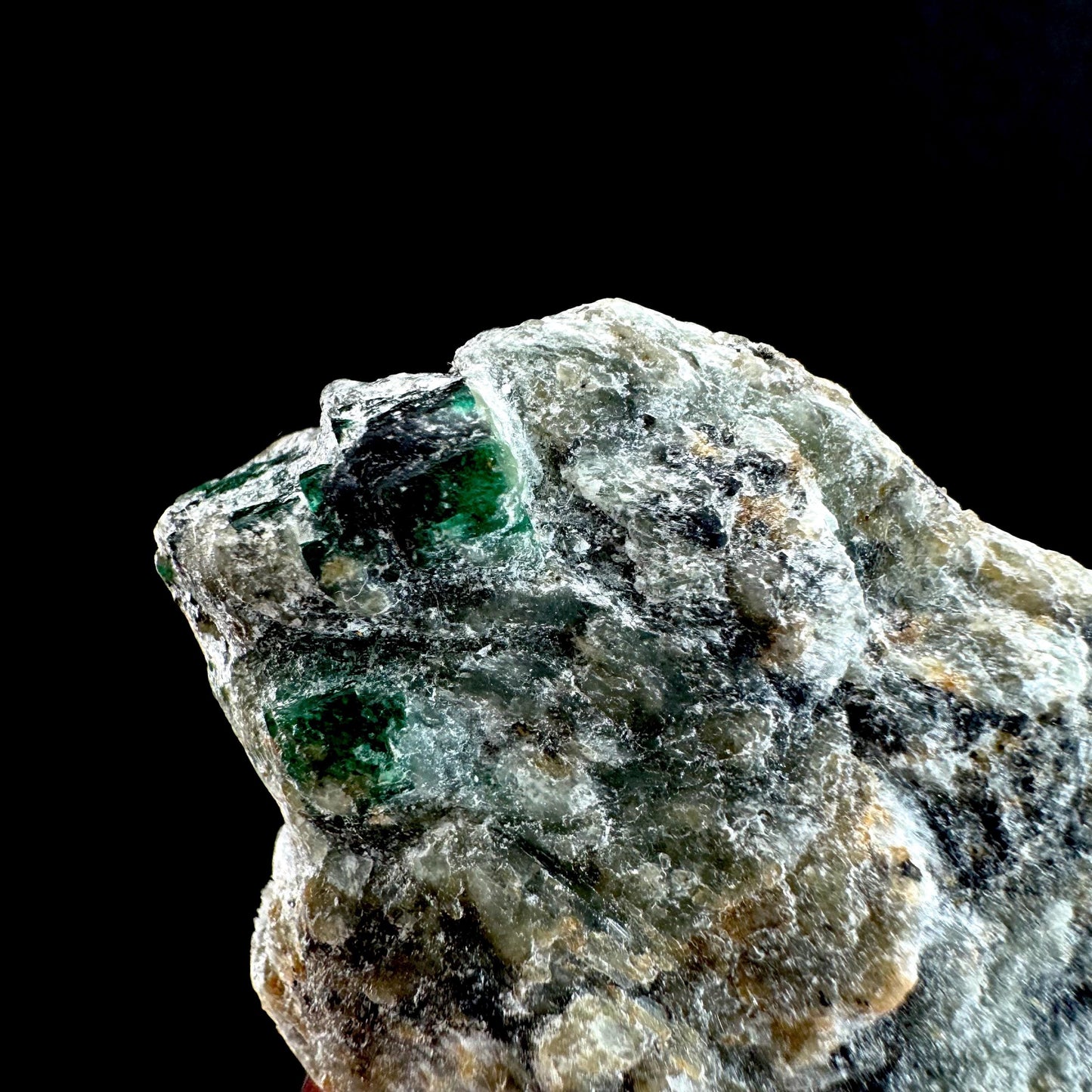 Natural Emerald on Matrix (Pakistan) | beryl var. emerald, green emerald, raw emerald, emerald crystal, mineral specimen