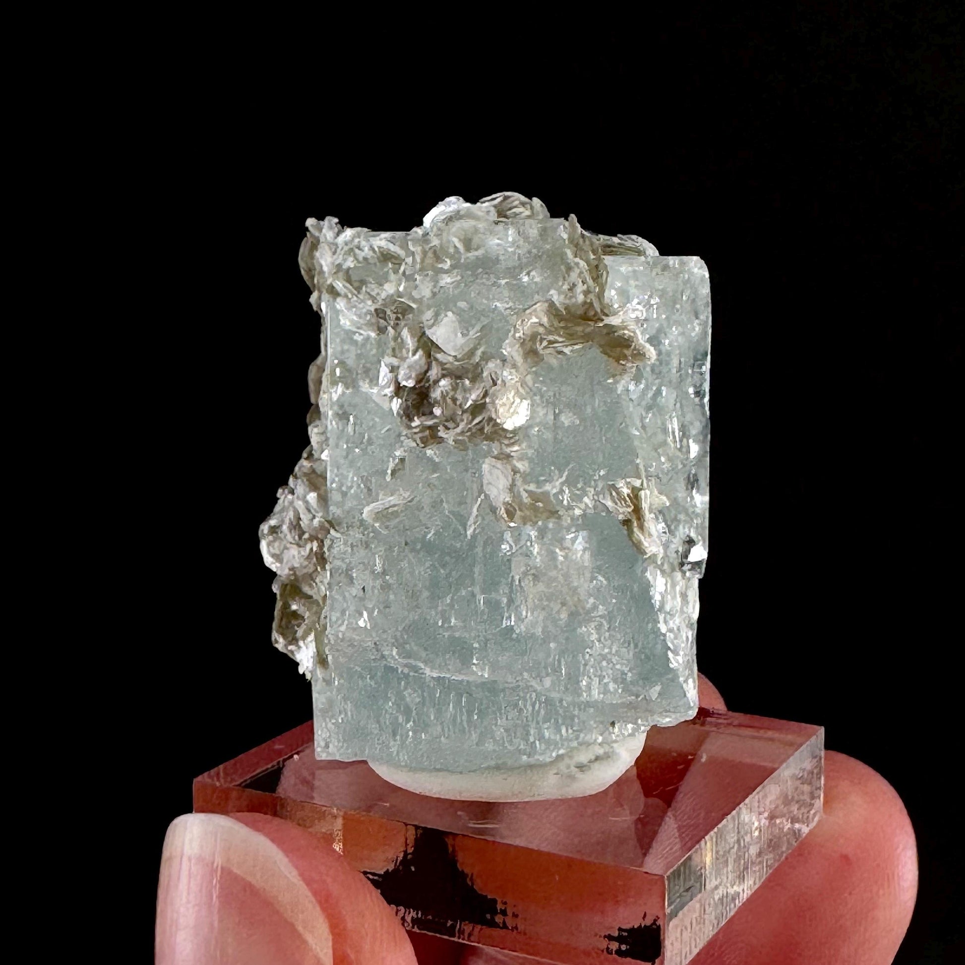 Aquamarine with Muscovite (Pakistan) | terminated Aquamarine, raw Aquamarine, natural Aquamarine crystal, aquamarine specimen