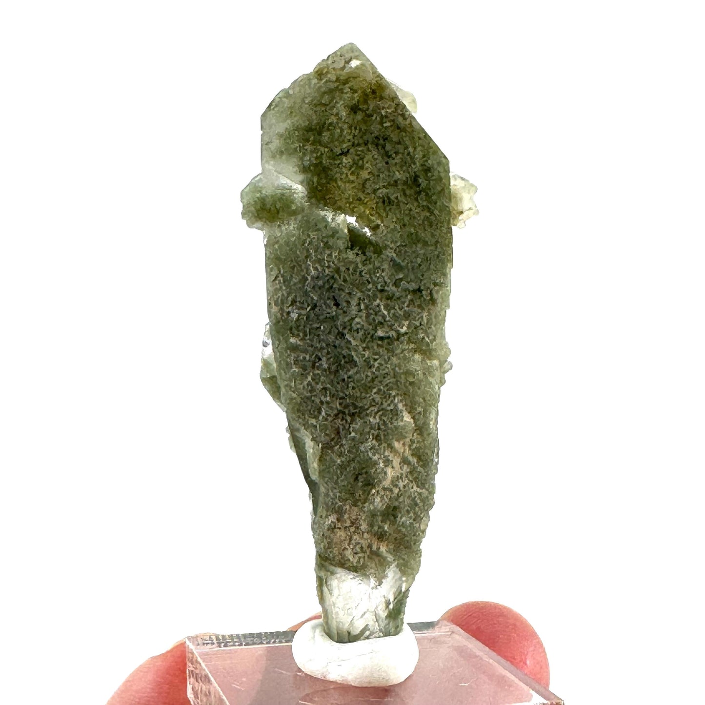 Green phantom quartz cluster (Pakistan) | green phantom quartz, chlorite quartz, green chlorite quartz