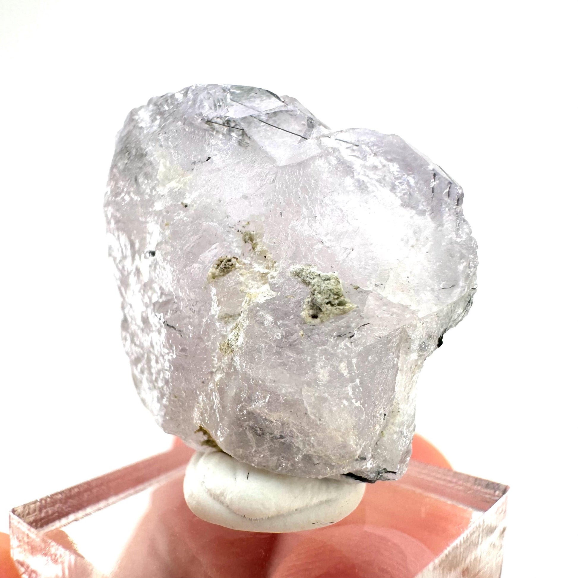 Fluorapatite with Actinolite Inclusions (Pakistan), natural green apatite, terminated apatite crystal, mineral specimen, rare gems
